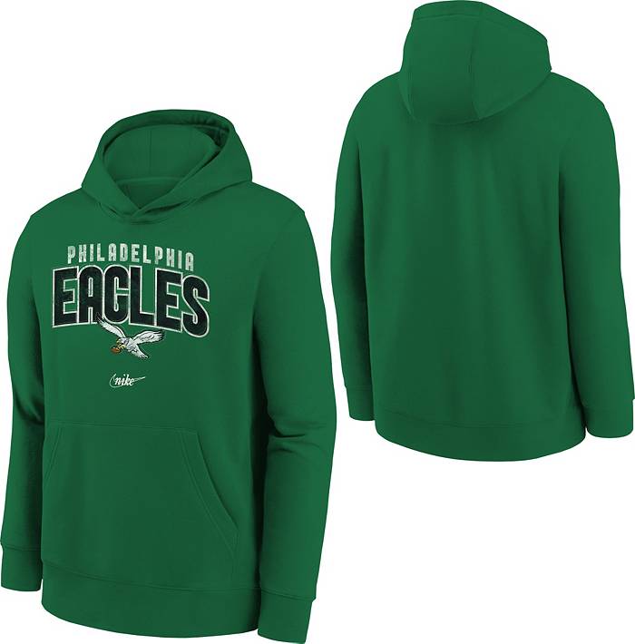 Youth Green Philadelphia Eagles Fan Gear Prime Pullover Hoodie