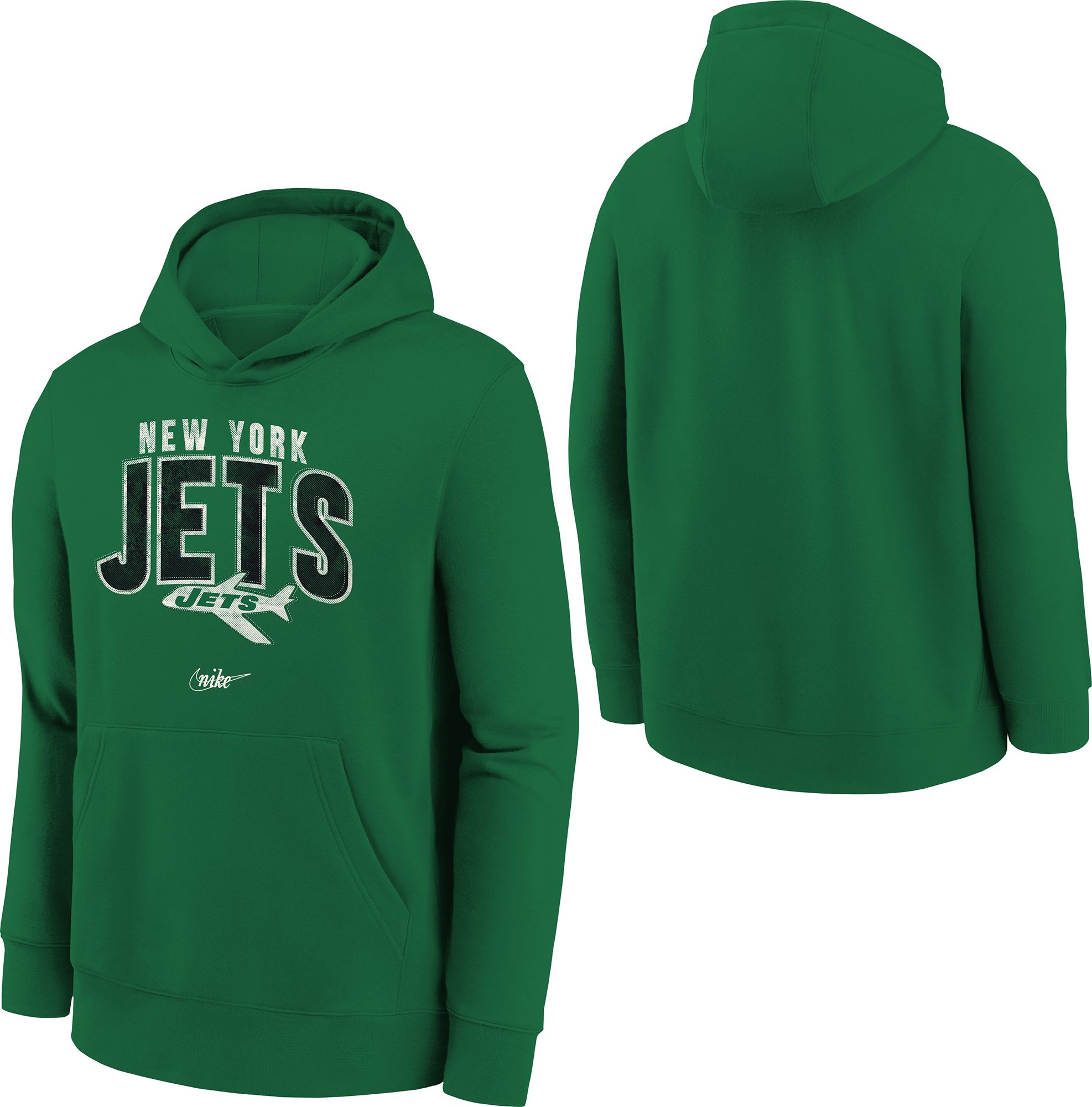 Nike Youth New York Jets Rewind Shout Green Hoodie