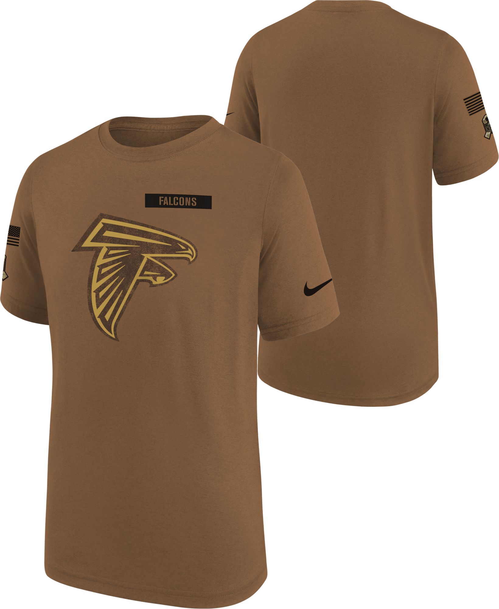 Nike Youth Atlanta Falcons 2023 Salute to Service Brown T-Shirt