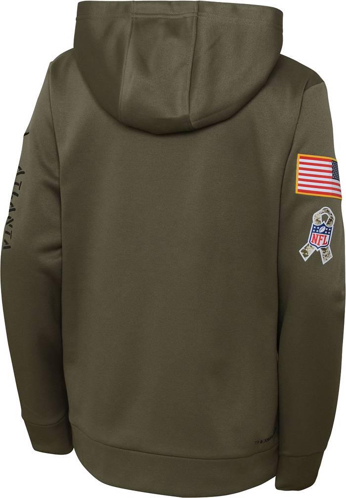 Nike Youth Atlanta Falcons Salute to Service Olive Pullover Hoodie