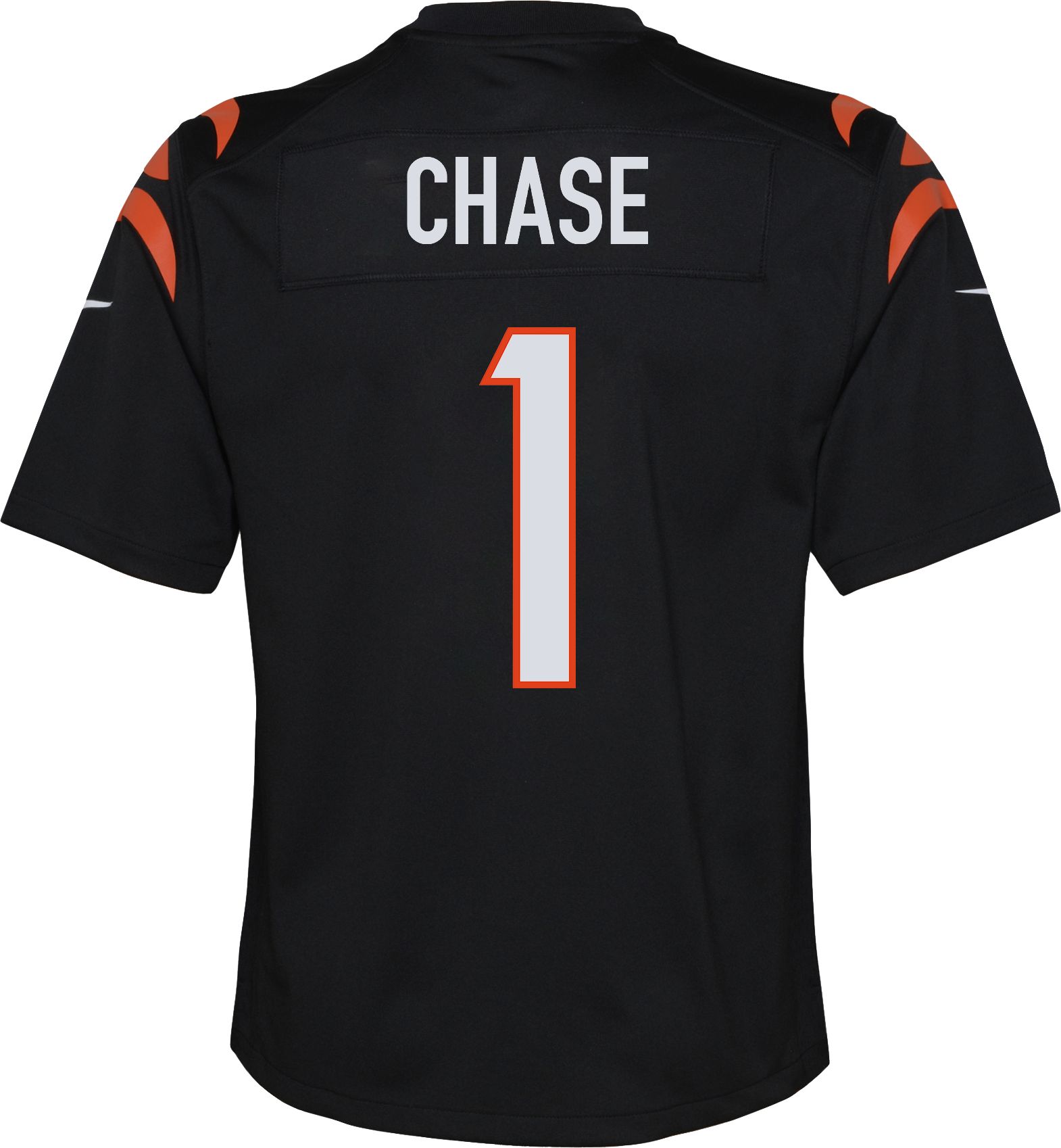 Nike Youth Cincinnati Bengals Ja'Marr Chase #1 Black Game Jersey