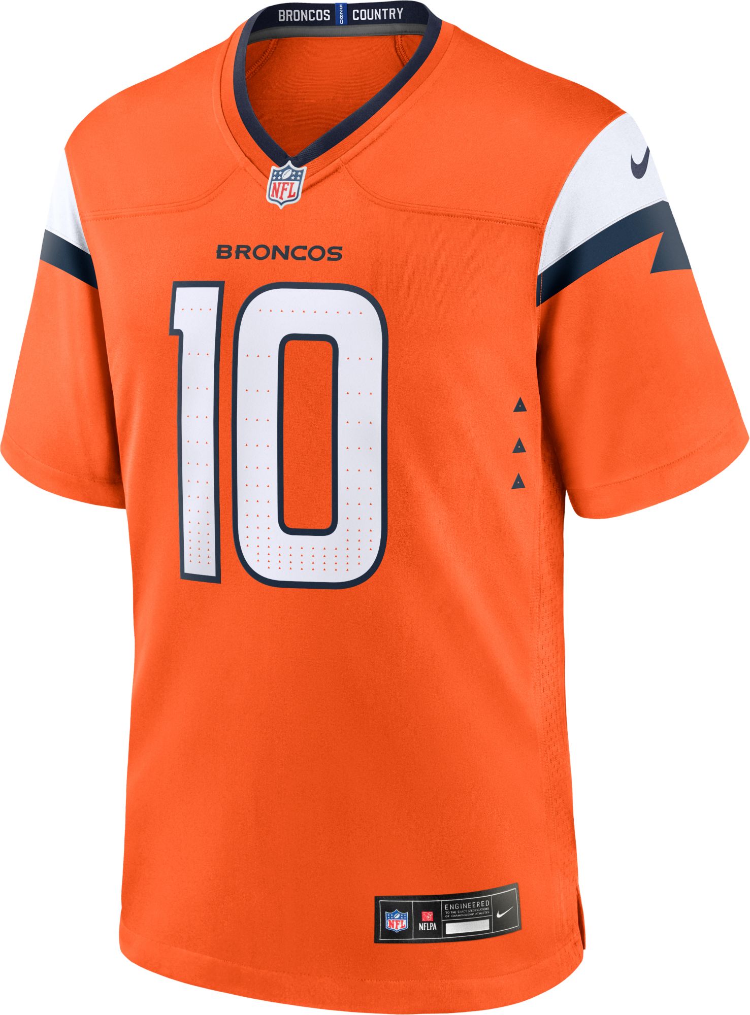 Nike Youth Denver Broncos Bo Nix #10 Orange Game Jersey product image