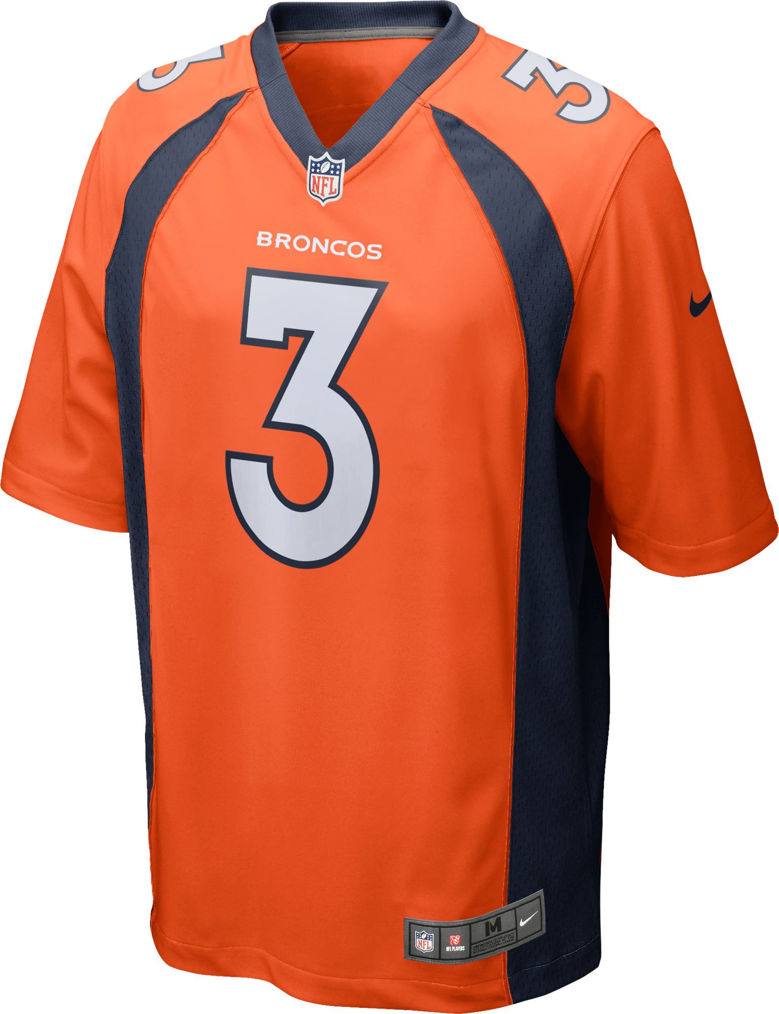Nike Youth Denver Broncos Russell Wilson #3 Orange Game Jersey product image