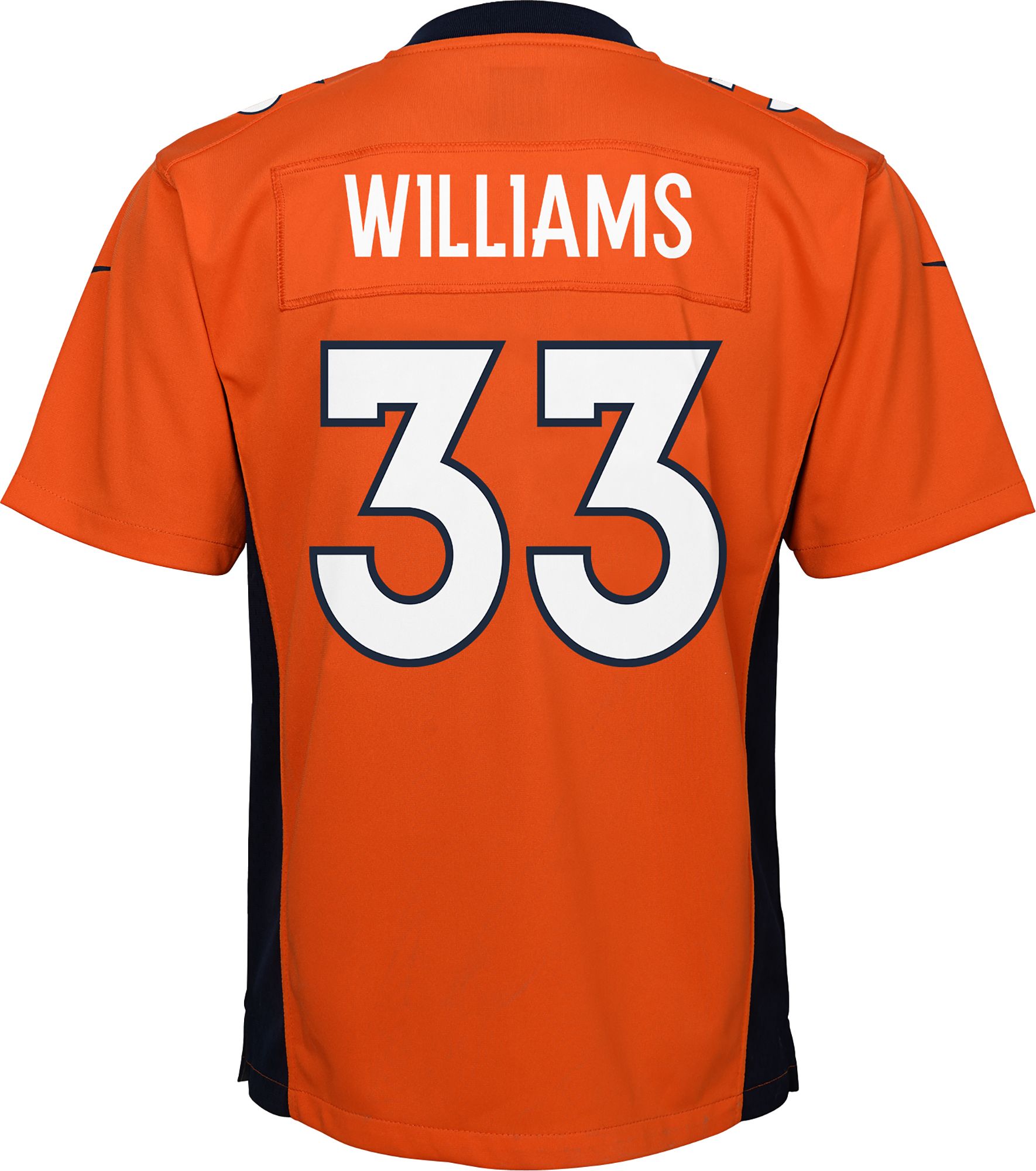 Nike Youth Denver Broncos Javonte Williams #33 Orange Game Jersey