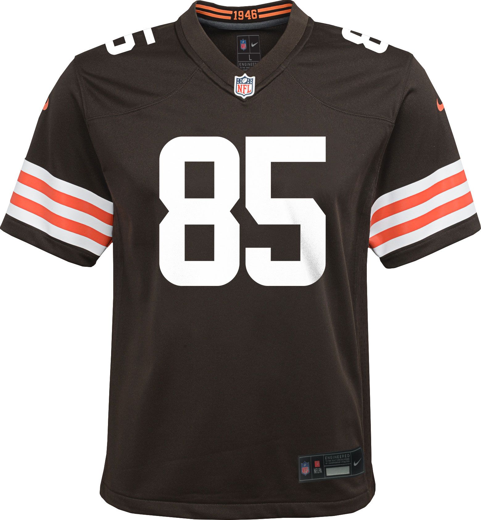 Nike Cleveland Browns No85 David Njoku Black Women's Stitched NFL Limited 2016 Salute to Service Jersey