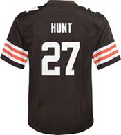 Nike Youth Cleveland Browns Kareem Hunt #27 Brown Game Jersey