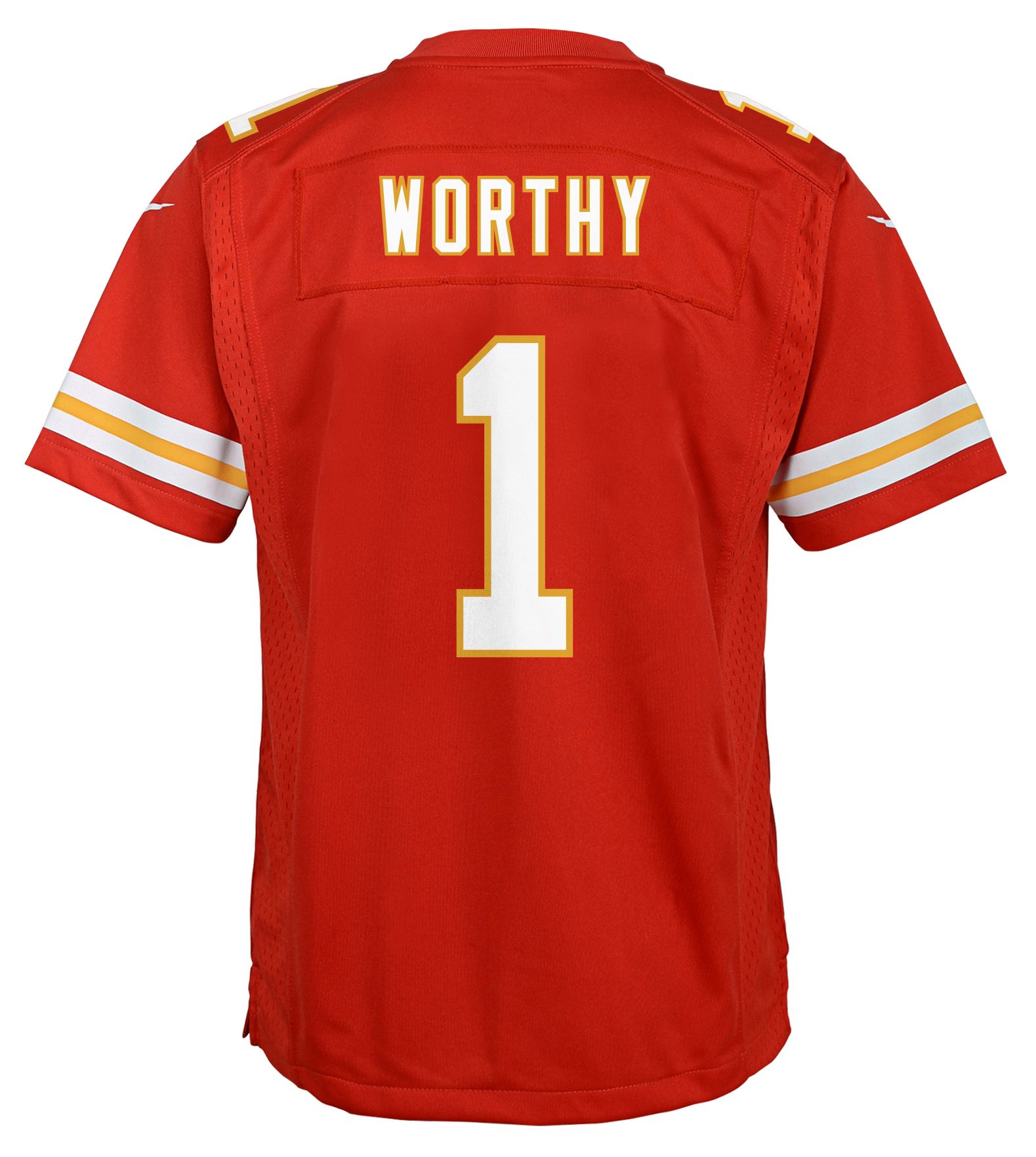 Nike Youth Kansas City Chiefs Xavier Worthy #1 Red Game Jersey product image
