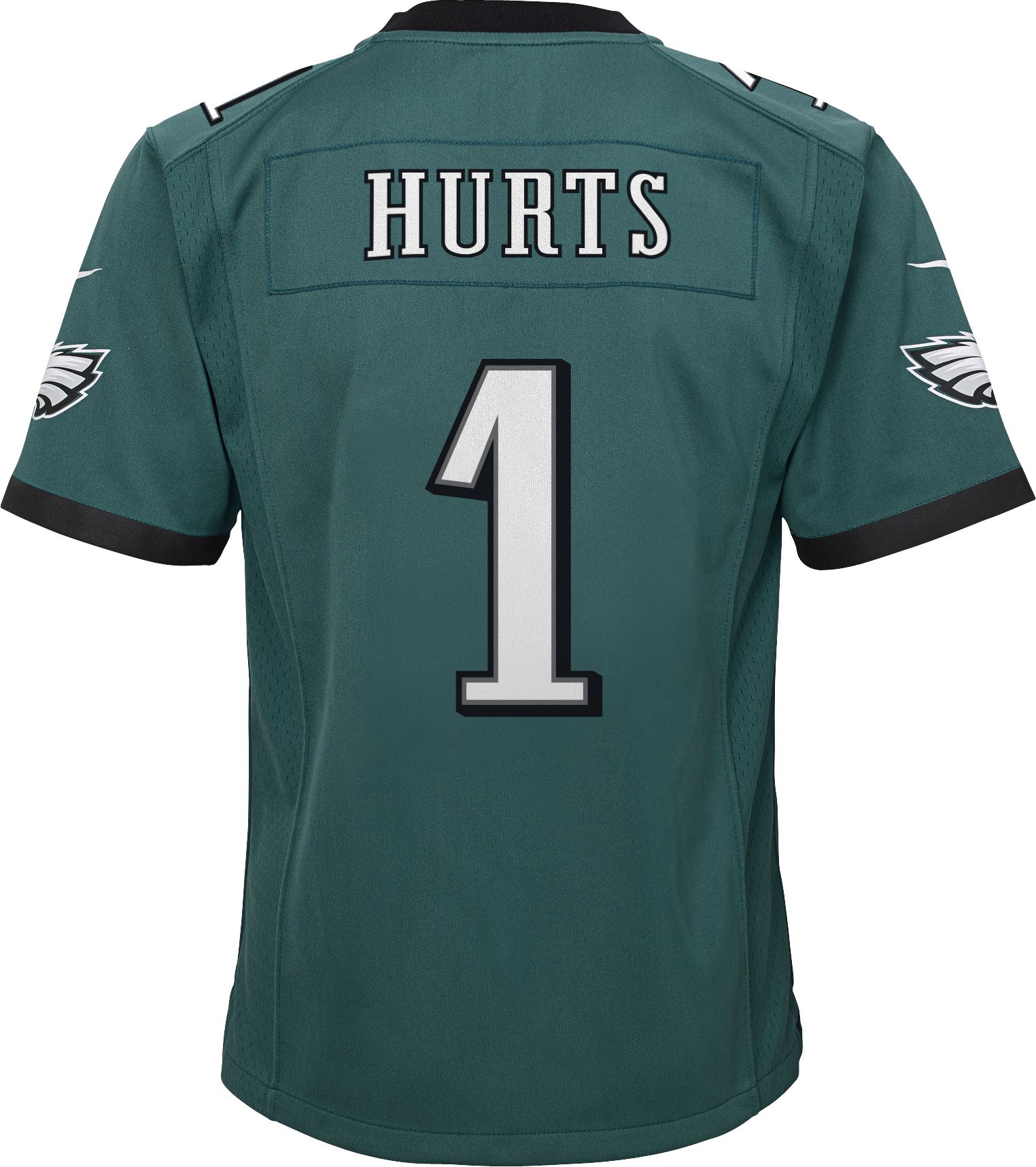 Nike Youth Philadelphia Eagles Jalen Hurts #1 Green Game Jersey