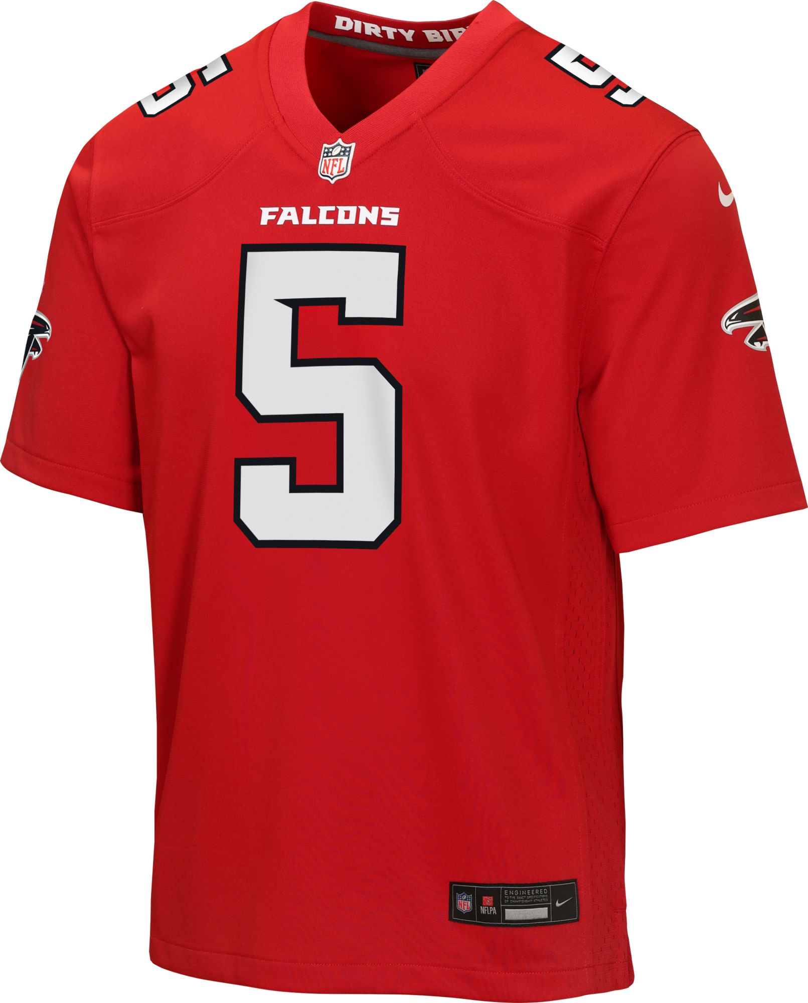 Nike Youth Atlanta Falcons Red Drake London #5 Home Game Jersey product image