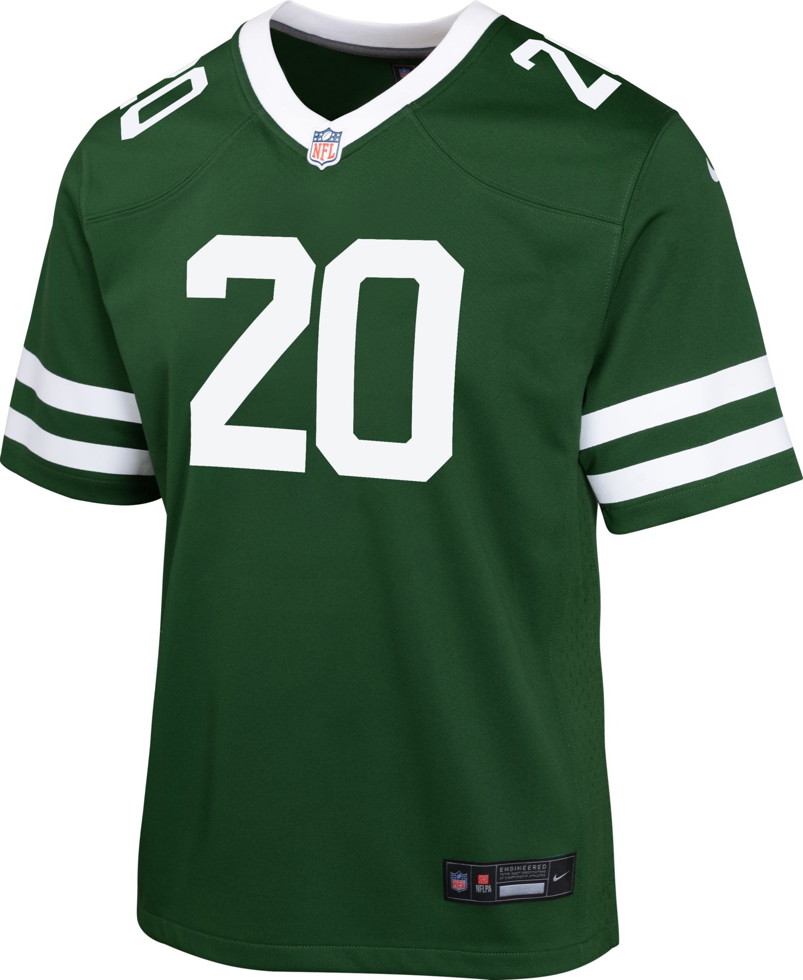 Nike Youth New York Jets Breece Hall #20 Sport Green Game Jersey product image
