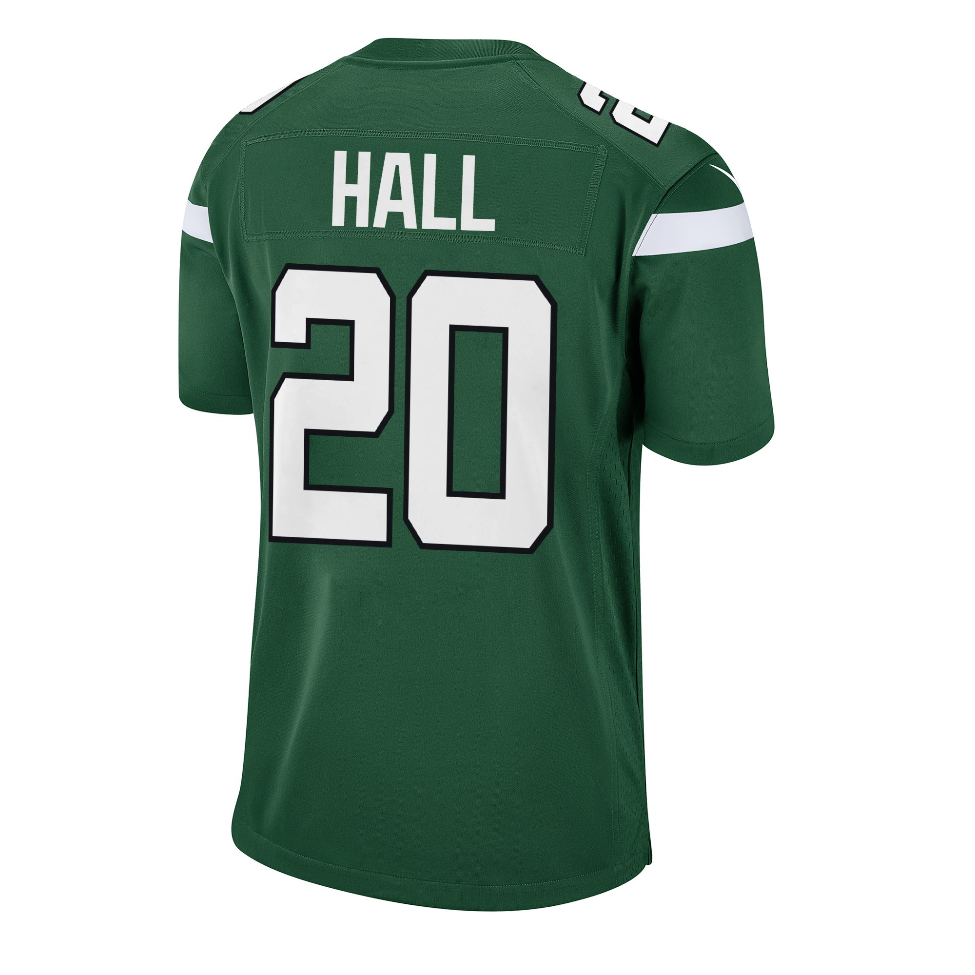 Nike Youth New York Jets Breece Hall #20 Green Game Jersey