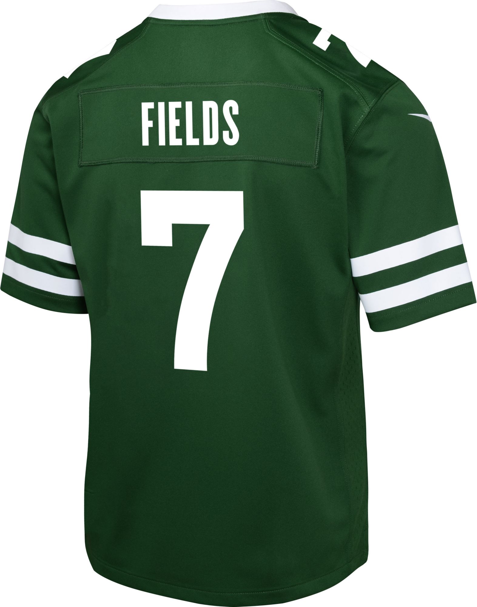 Nike Youth New York Jets Justin Fields #7 Green Game Jersey product image