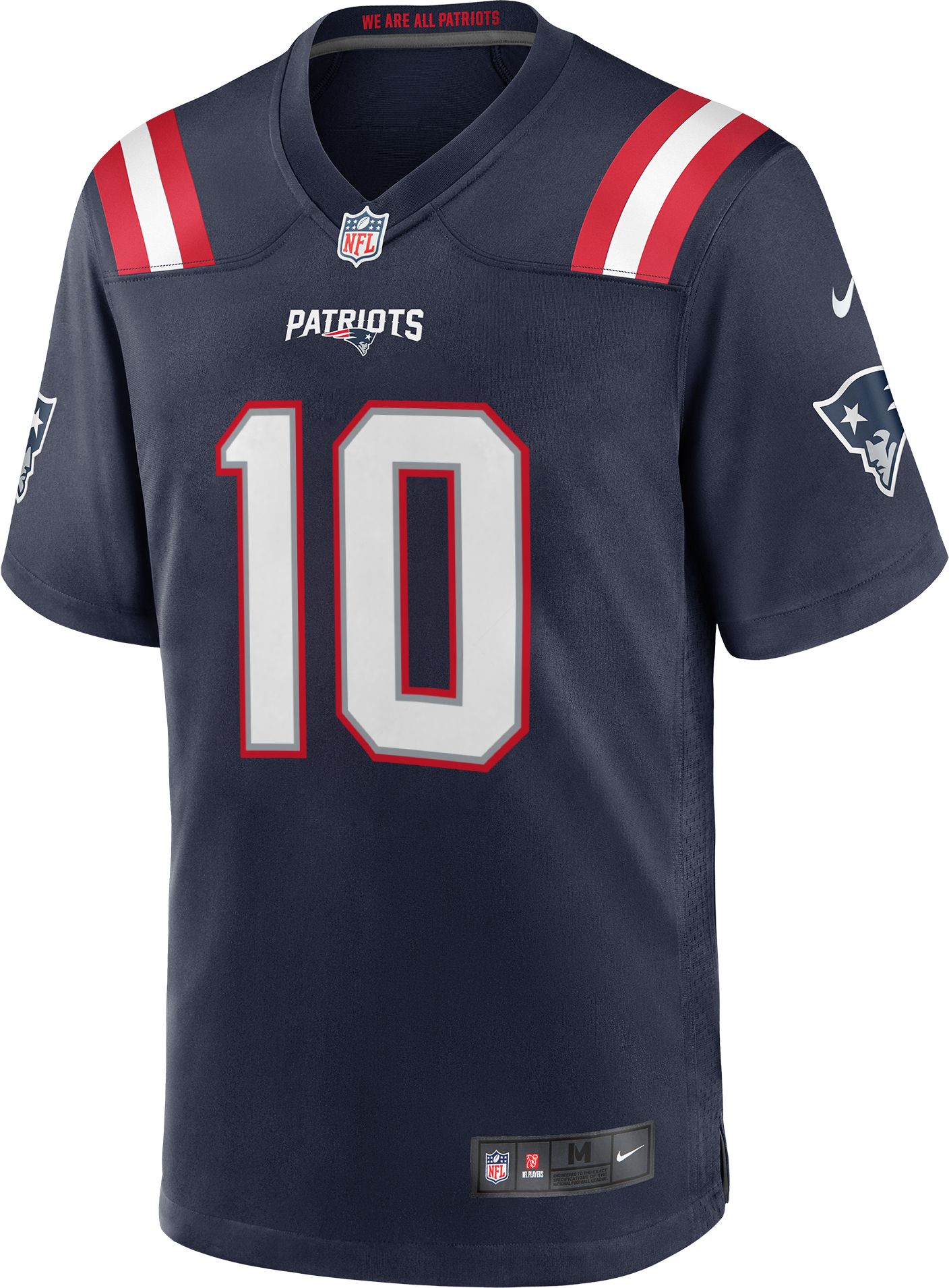 Nike Youth New England Patriots Drake Maye #10 Navy Game Jersey