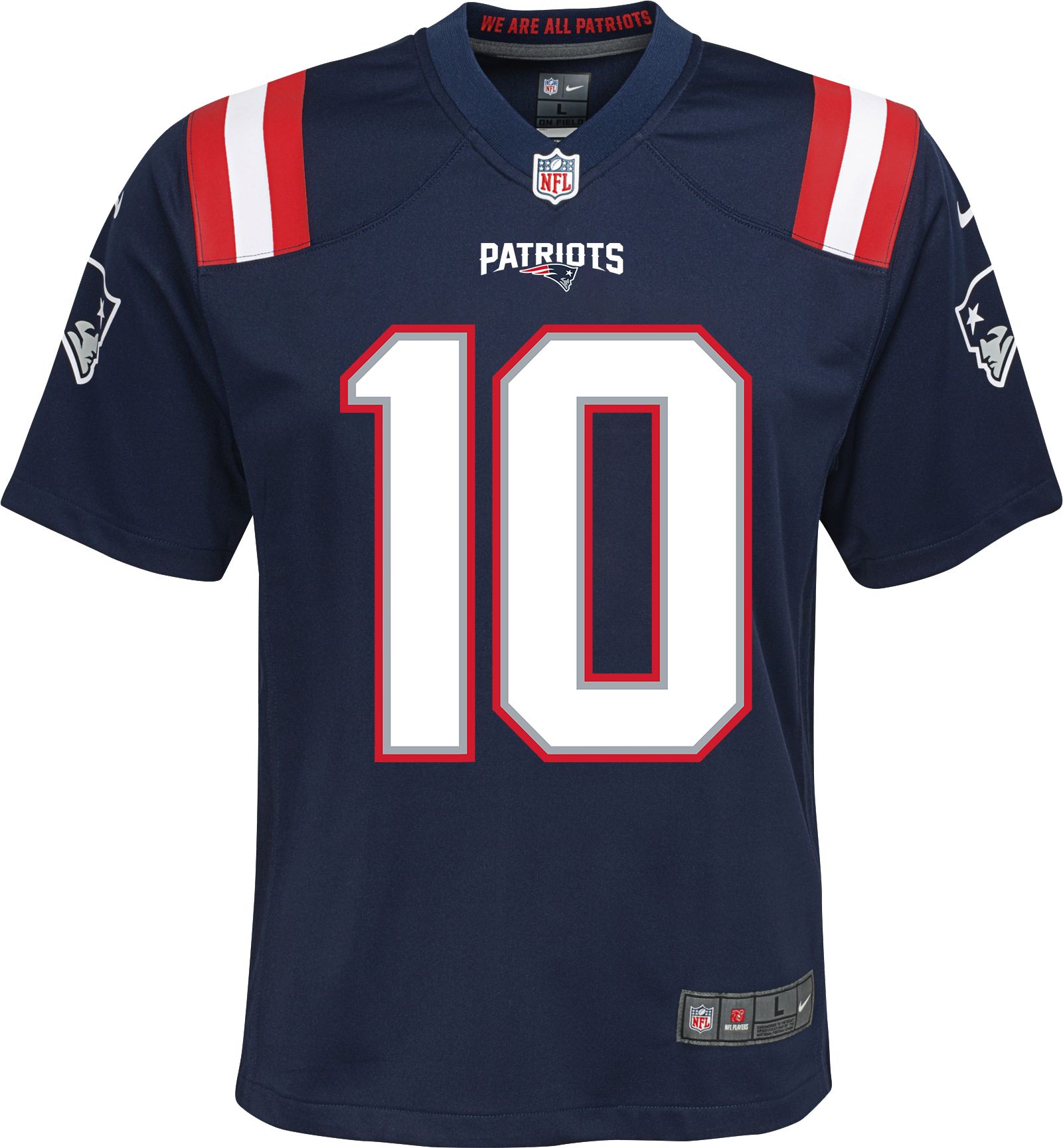 Nike Youth New England Patriots Mac Jones #10 Navy Game Jersey product image
