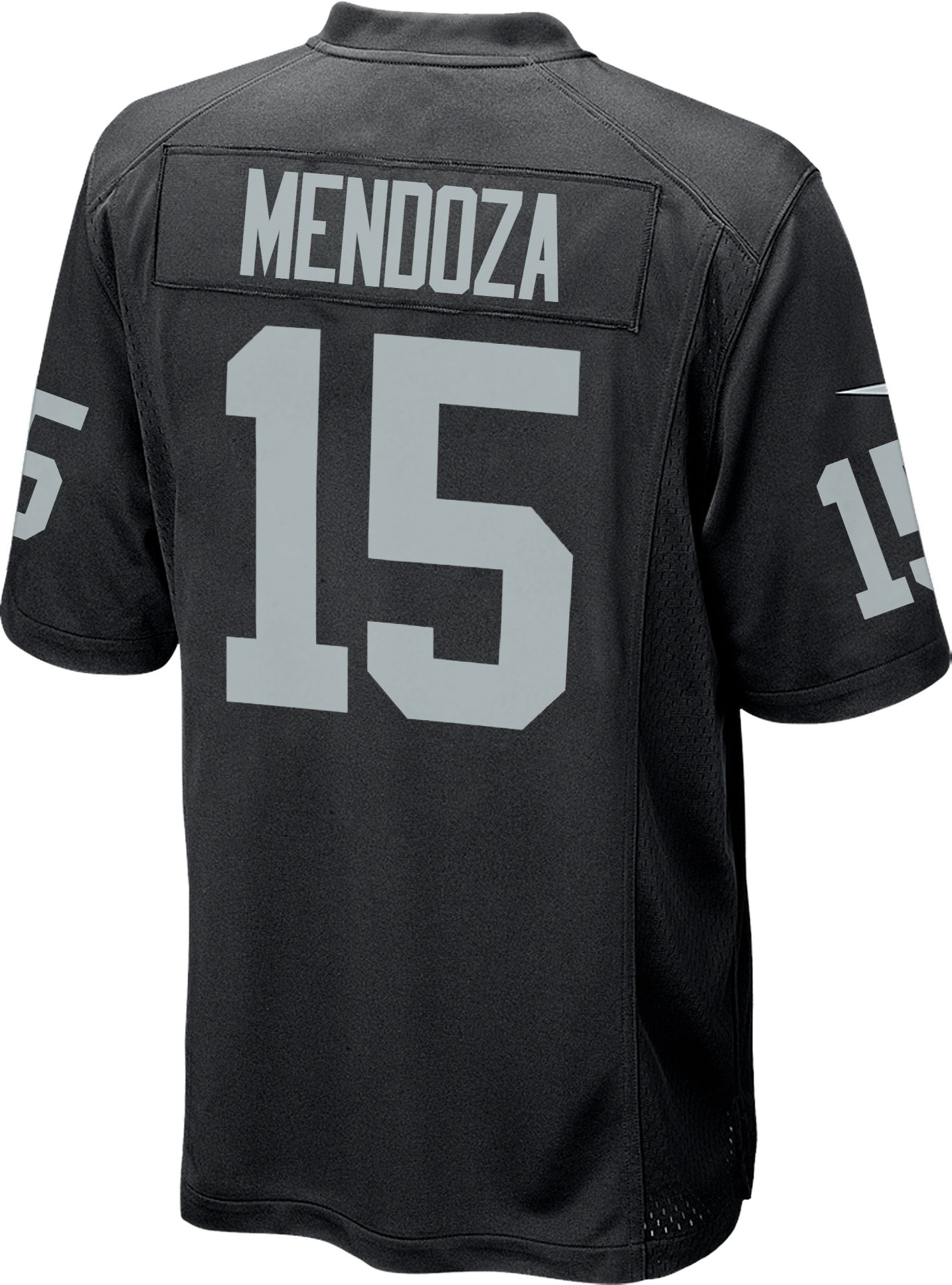 Nike Boys' Las Vegas Raiders Fernando Mendoza #15 Black Game Jersey product image