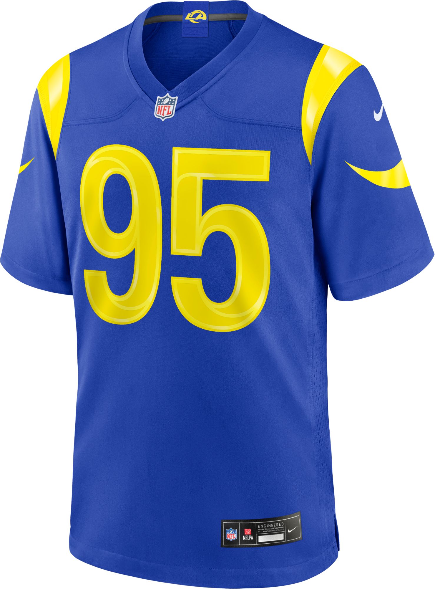 Nike Boys' Los Angeles Rams Myles Garrett #95 Royal Game Jersey product image