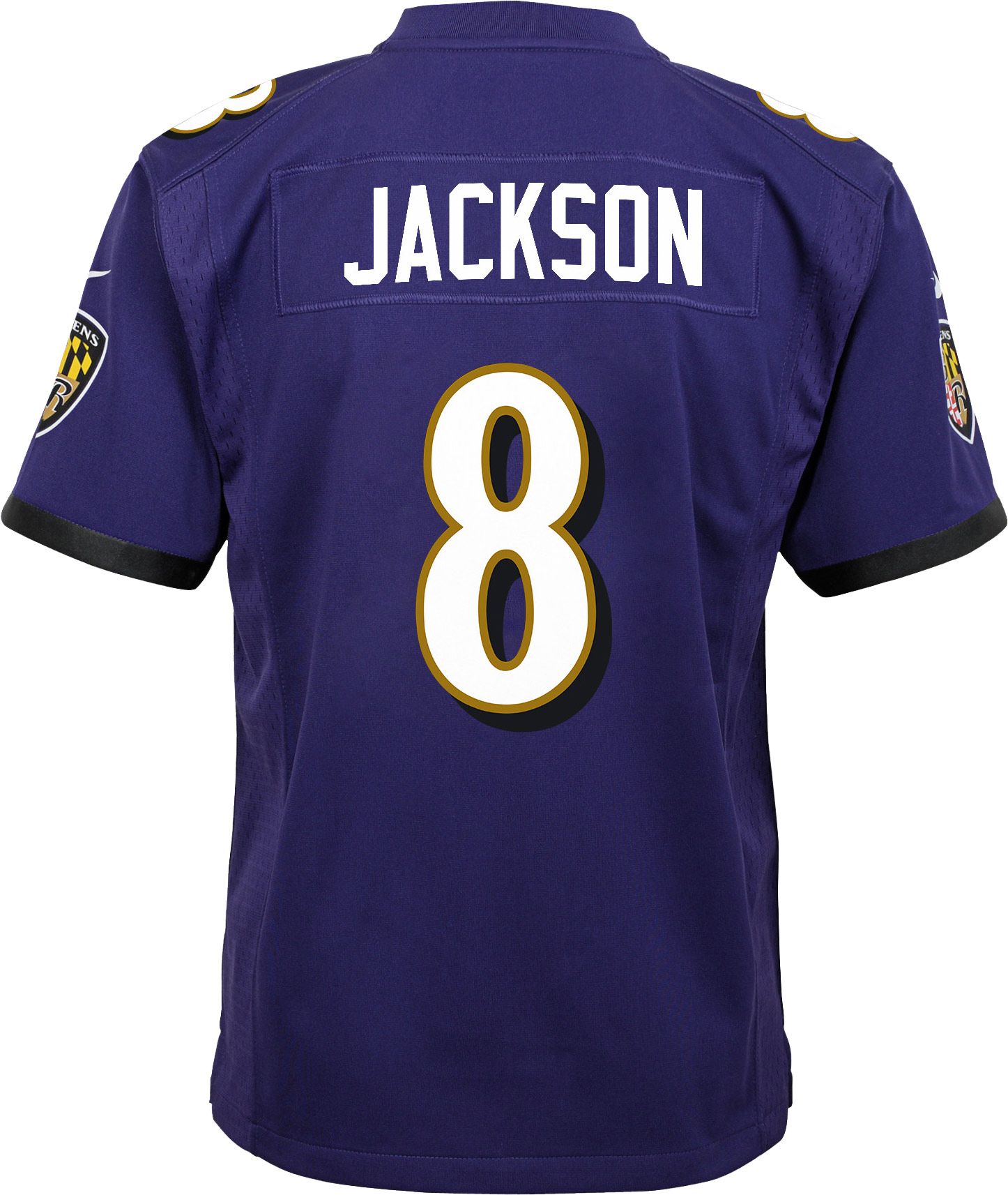 Nike Baltimore Ravens No8 Lamar Jackson Purple Men's Stitched NFL Limited Rush Jersey