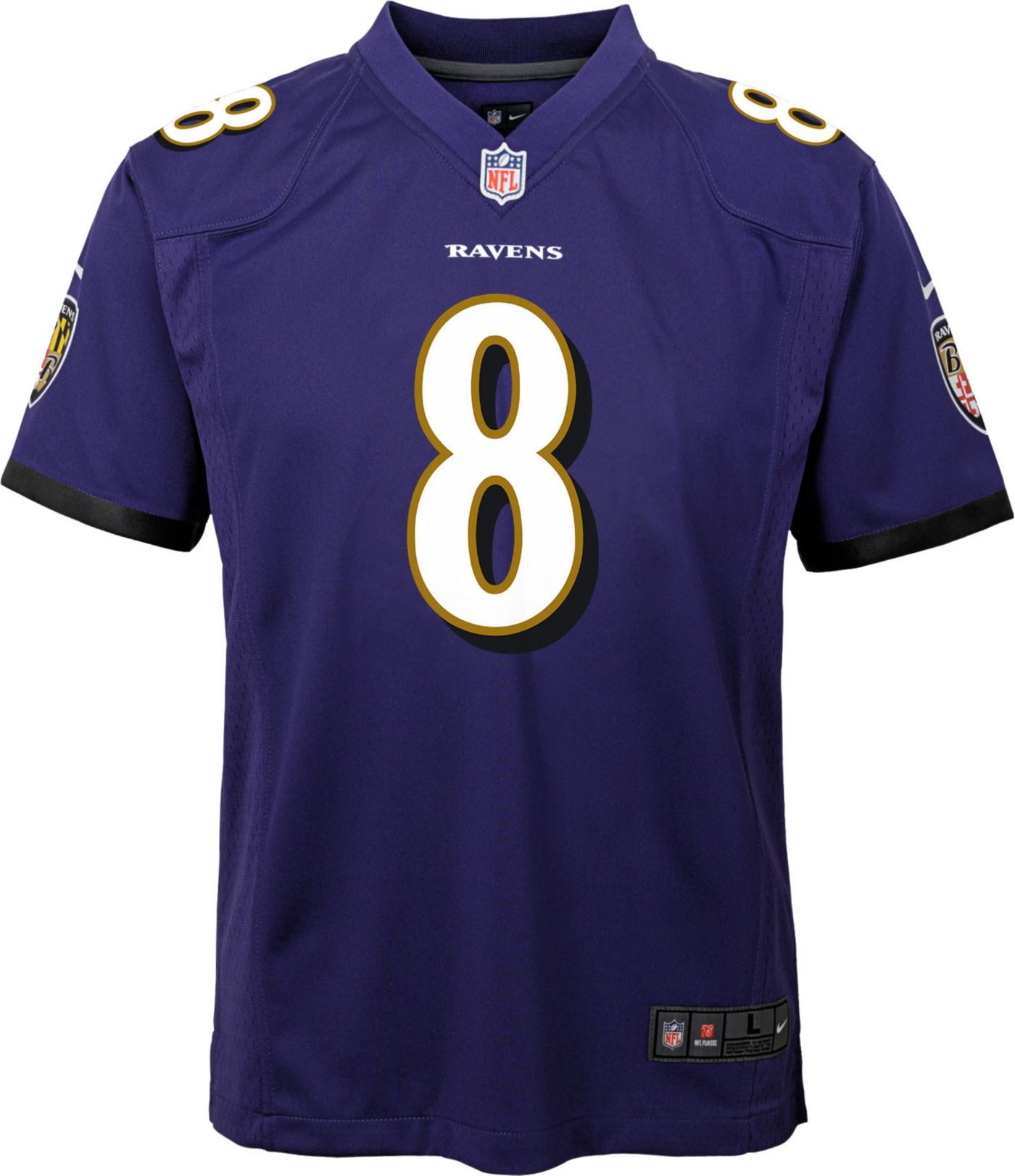 Factory Size 18 Months Baltimore Ravens Jersey NFL Team Apparel Kids #8 Jackson