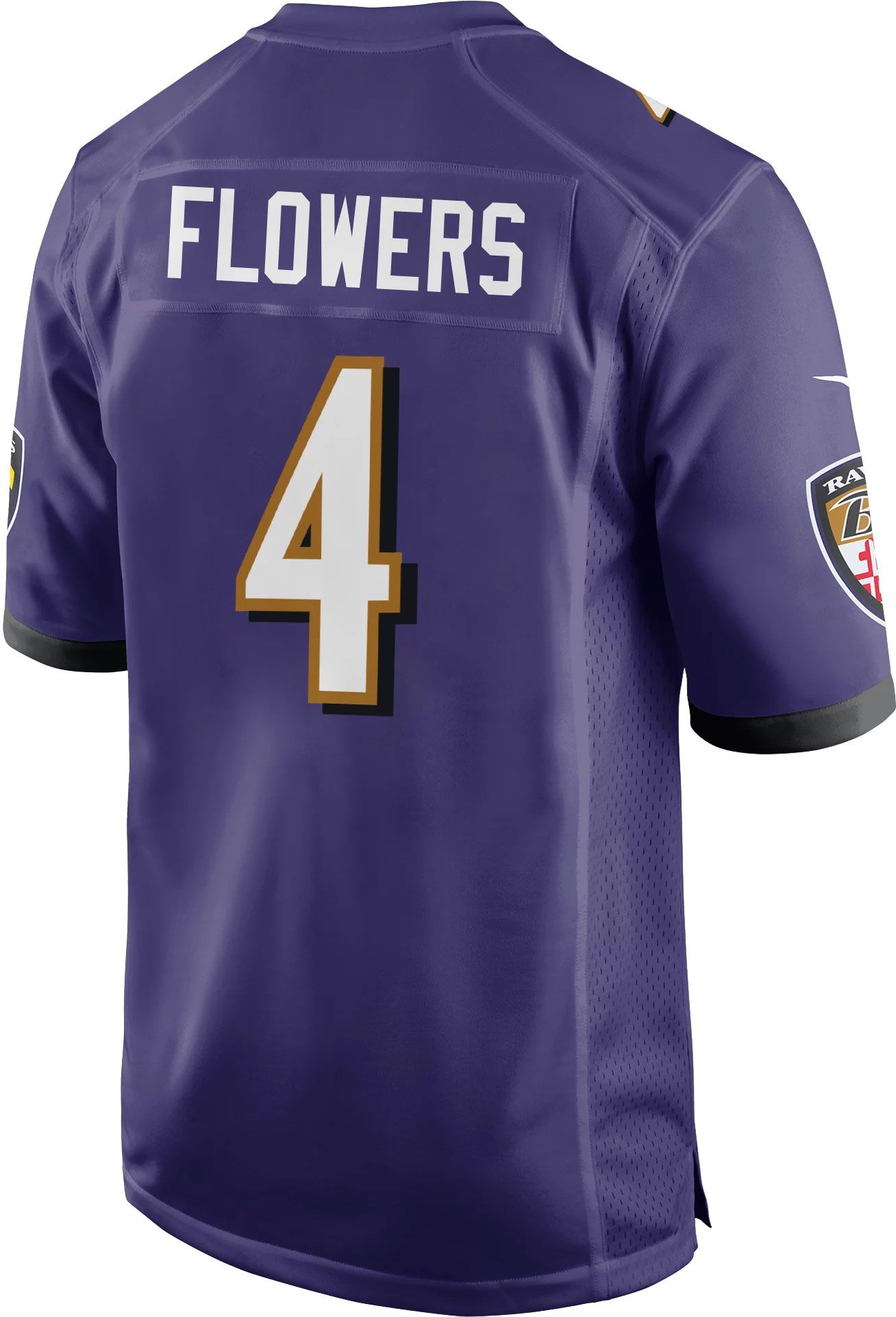 Nike Youth Baltimore Ravens Zay Flowers #4 Purple Game Jersey product image