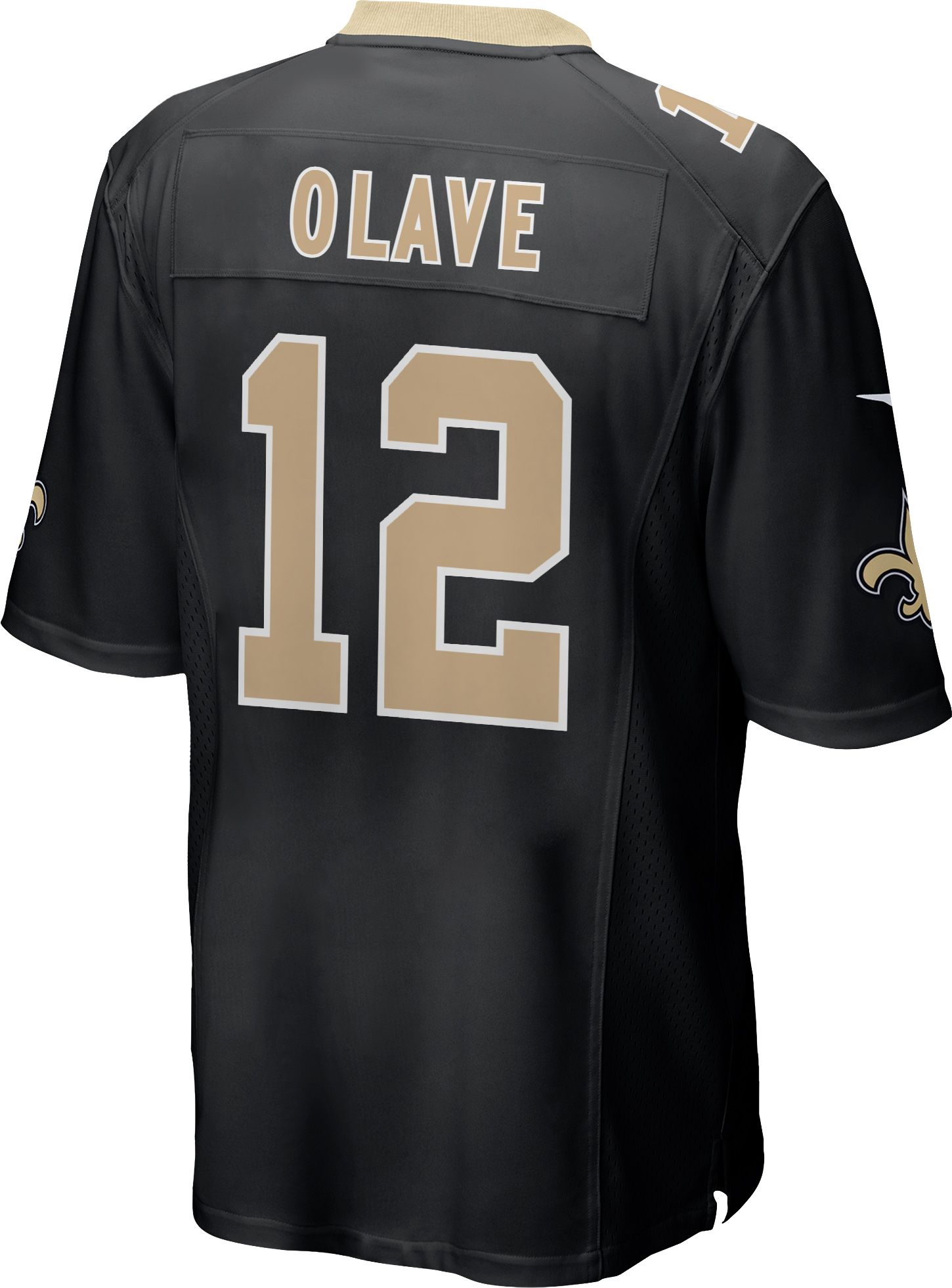 Nike Youth New Orleans Saints Chris Olave #12 Black Game Jersey product image