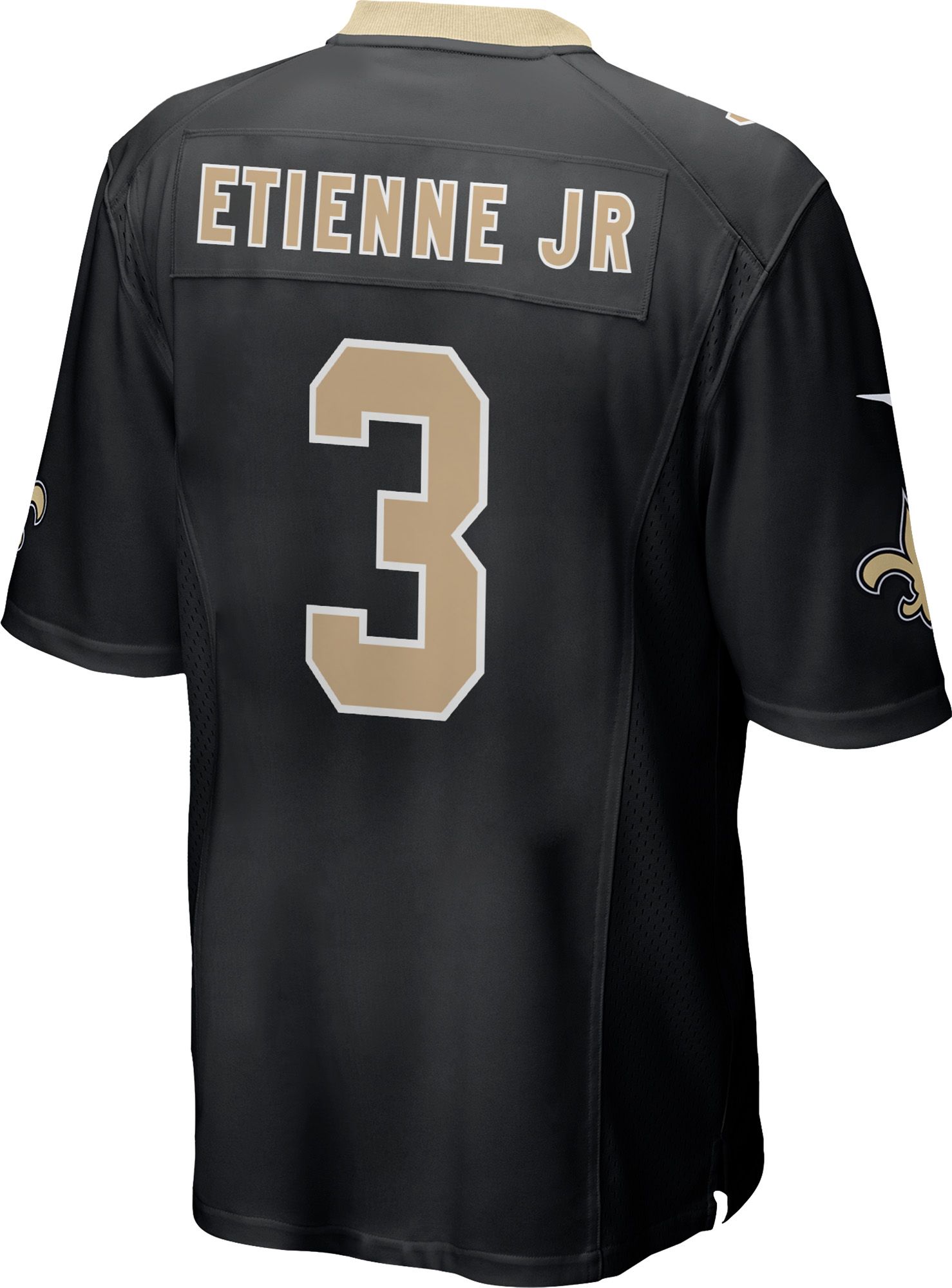 Nike Boys' New Orleans Saints Black Travis Etienne #3 Home Game Jersey product image