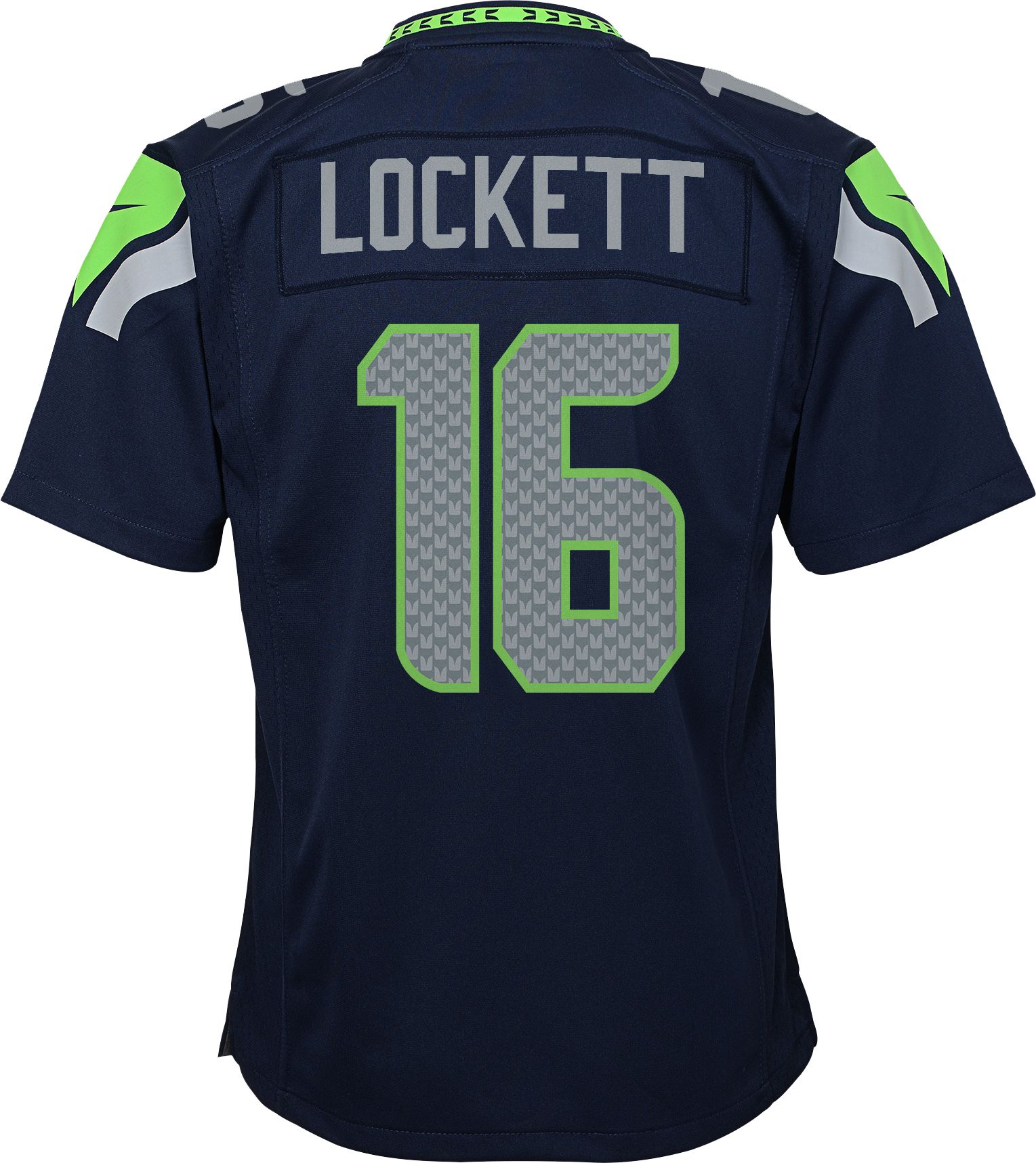 NFL Team Apparel Youth Seattle Seahawks Tyler Lockett #16 Navy Player T- Shirt