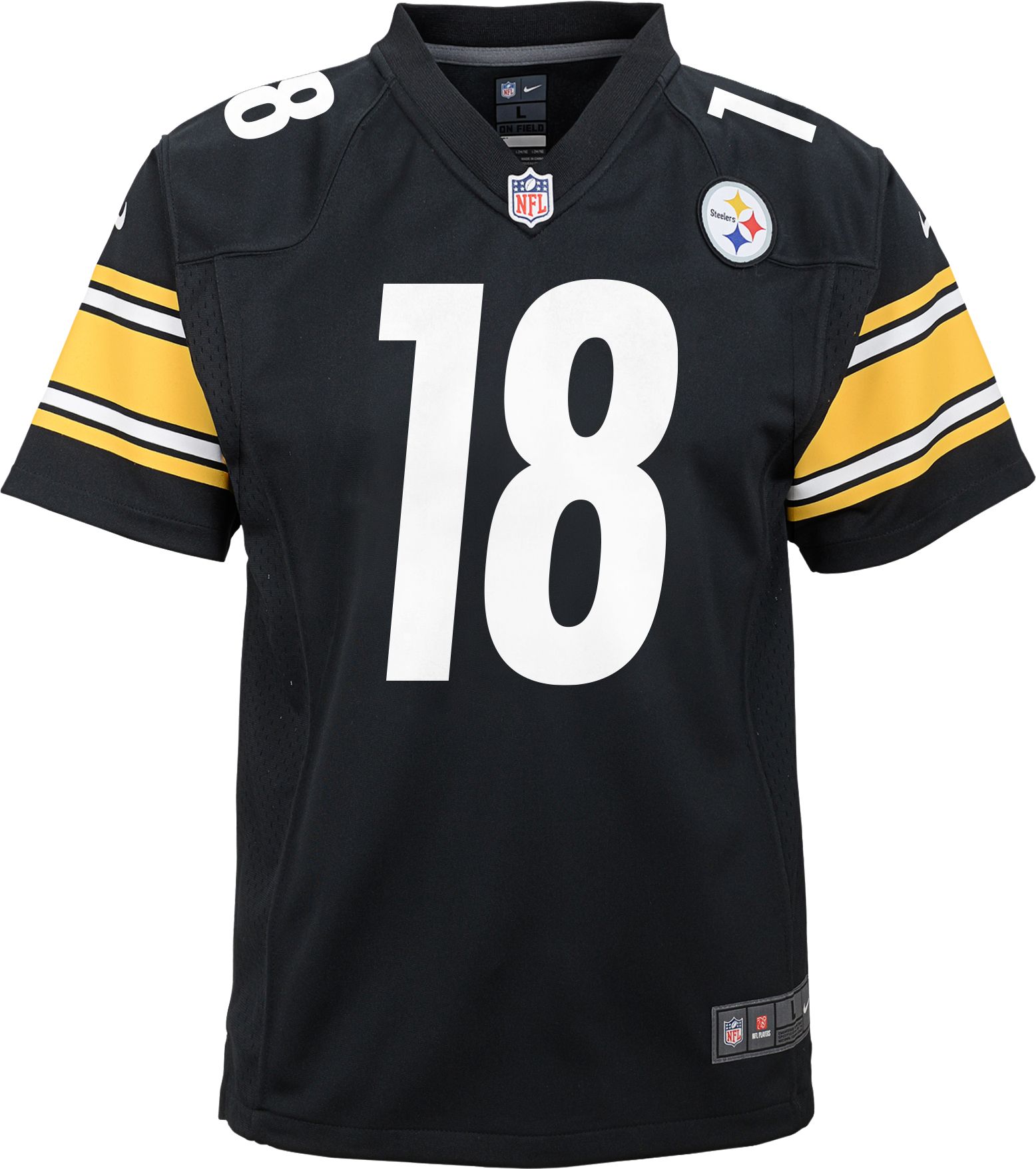 Nike Youth Pittsburgh Steelers Diontae Johnson #18 Black Game Jersey product image
