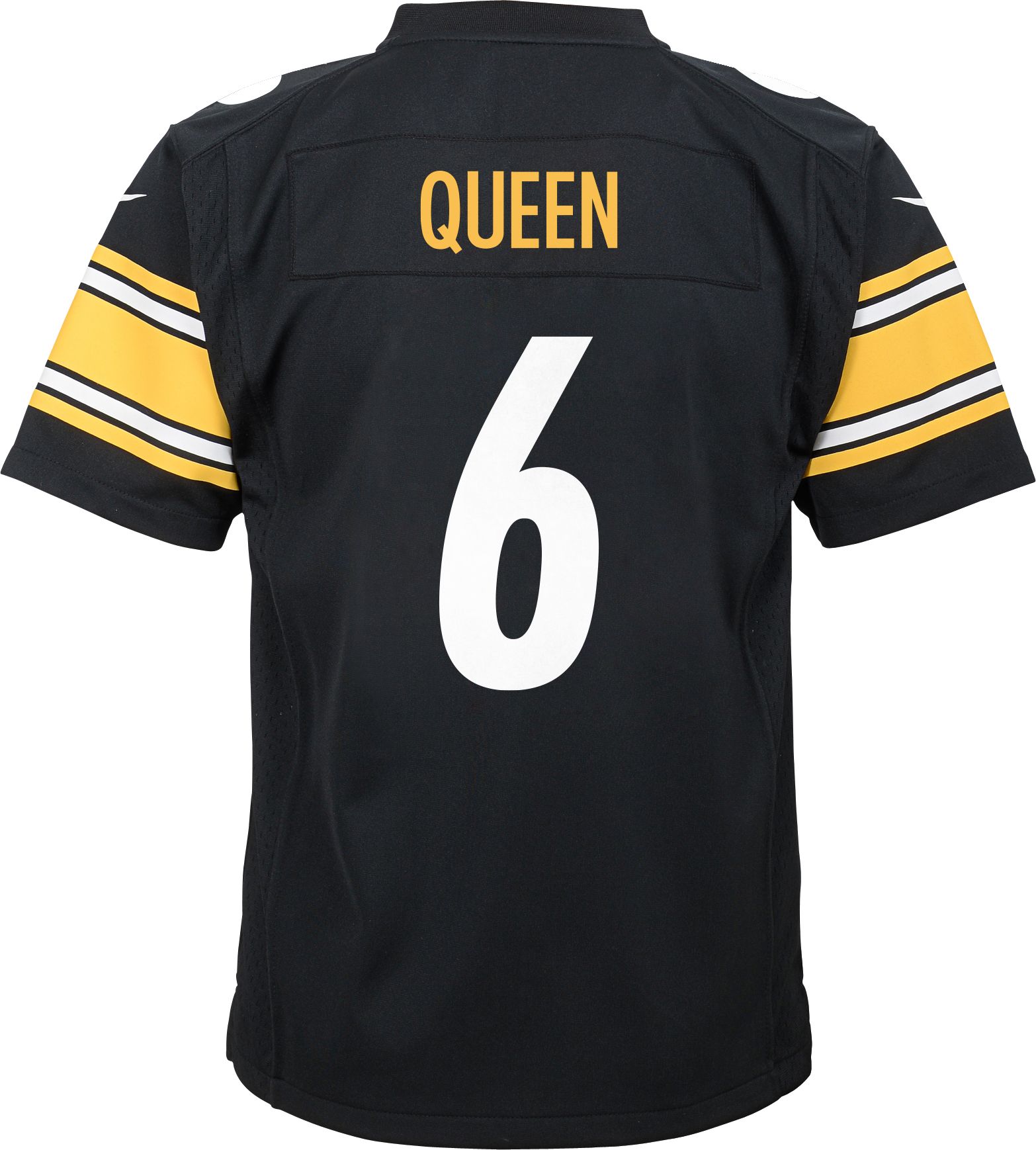 Nike Youth Pittsburgh Steelers Patrick Queen #6 Black Game Jersey product image