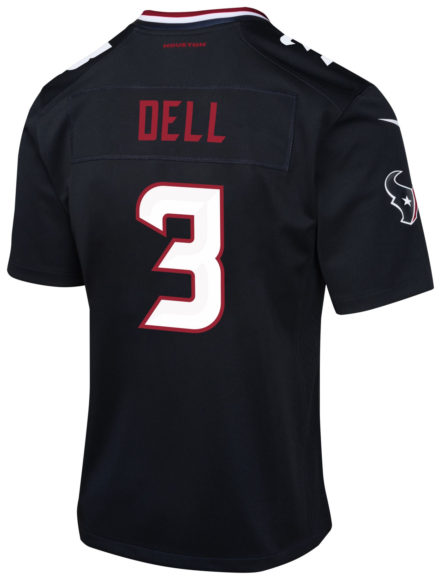 Nike Youth Houston Texans Tank Dell 3 Game Jersey Dick's Sporting Goods