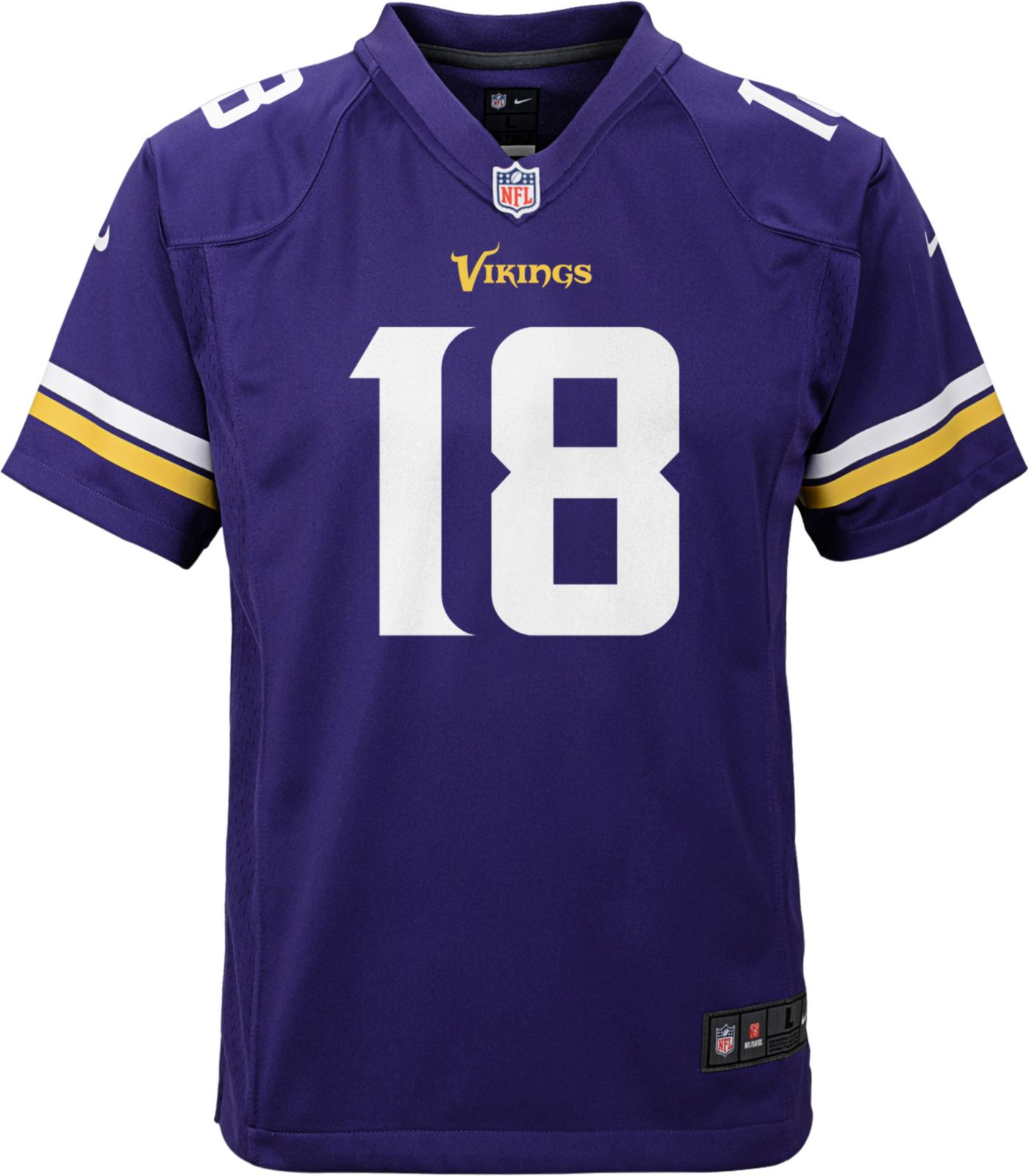 NWT Nike Mens Sz XXXL Justin Jefferson store Vikings #18 On-Field Purple Jersey NEW