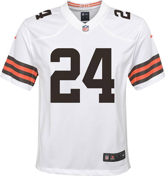 Nike Men's Nick Chubb Cleveland Browns 1946 Collection Alternate Game Jersey - White
