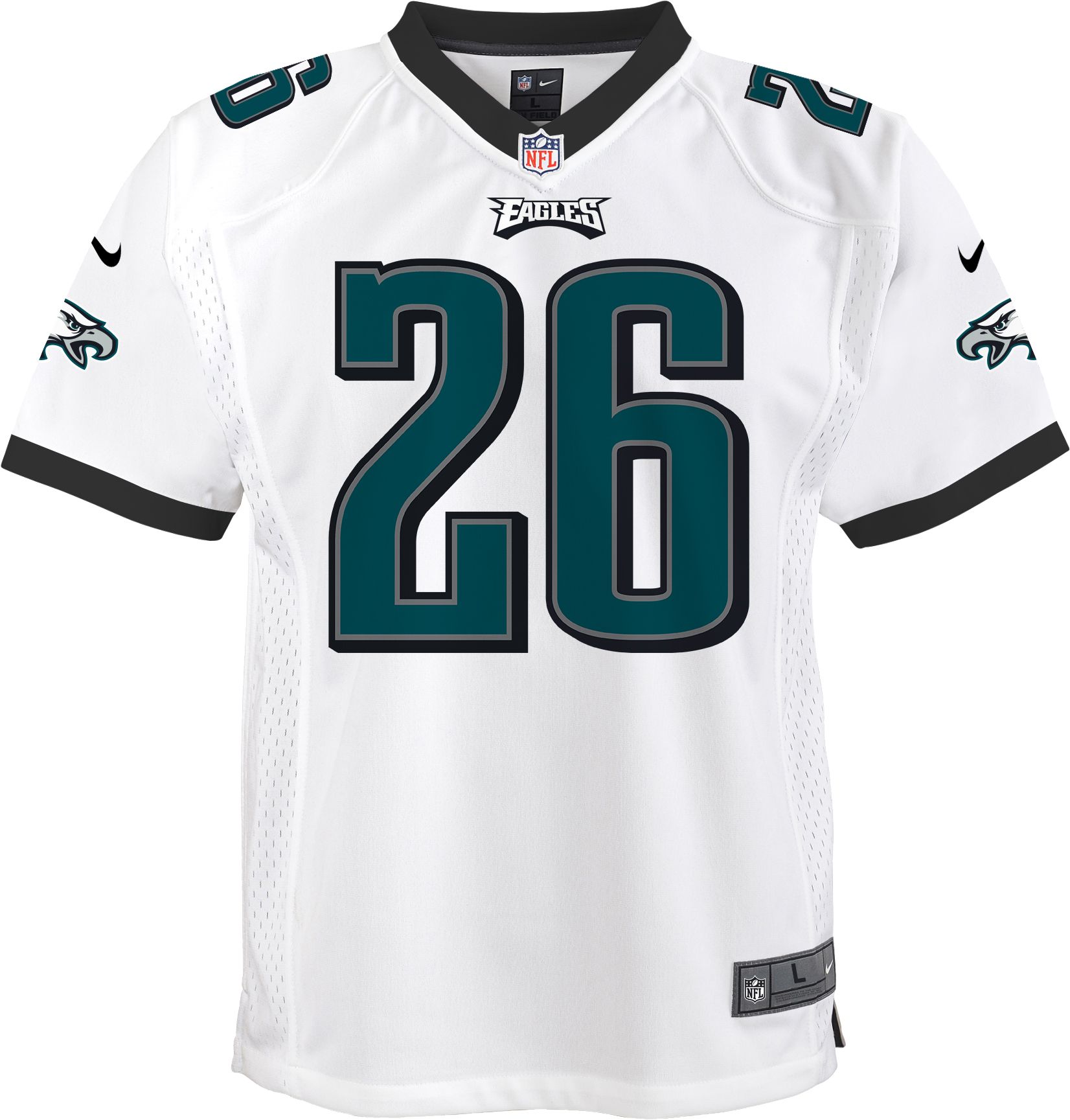 Nike Youth Philadelphia Eagles Miles Sanders #26 White Game Jersey product image
