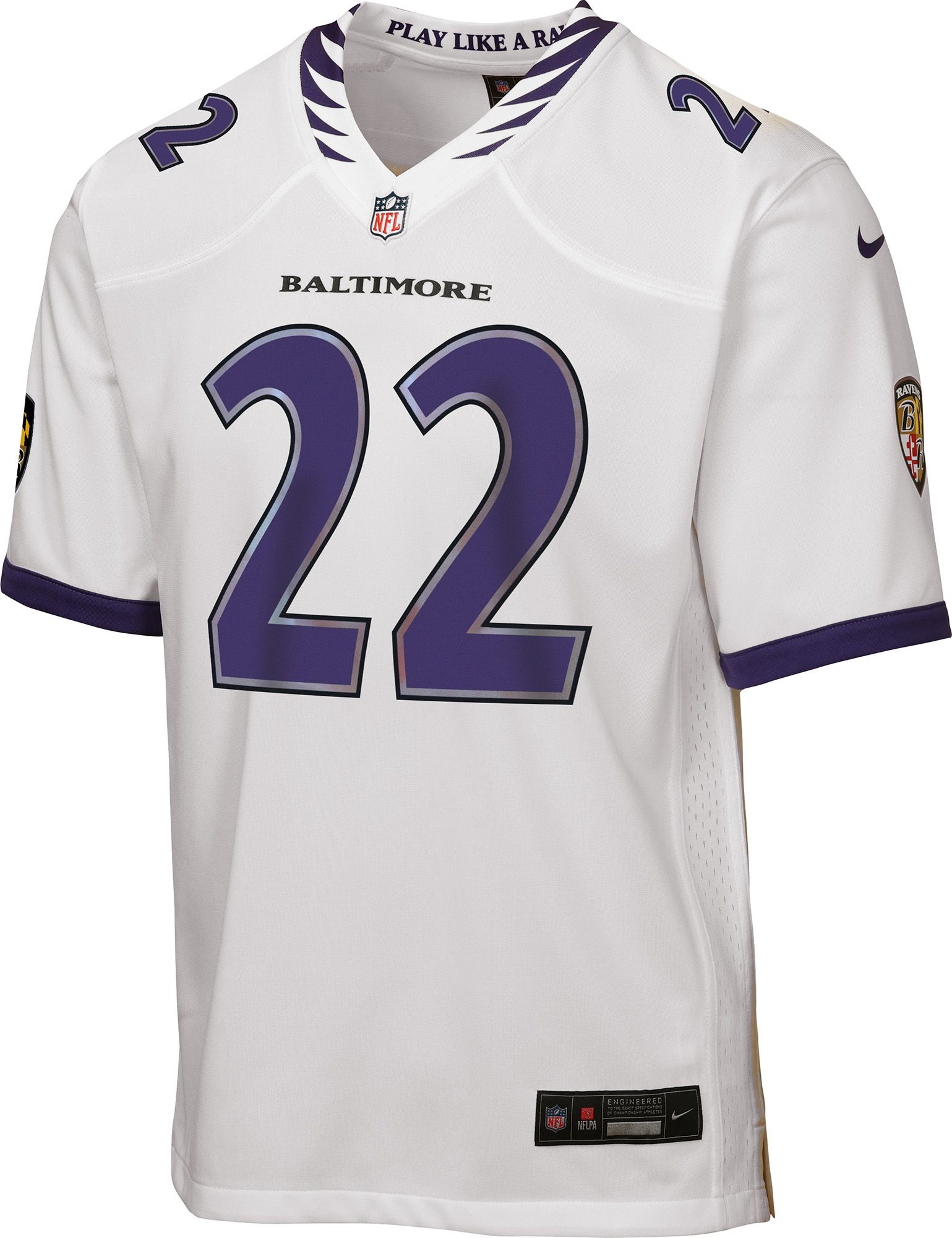 Nike Youth Baltimore Ravens Derrick Henry #22 White Road Game Jersey product image