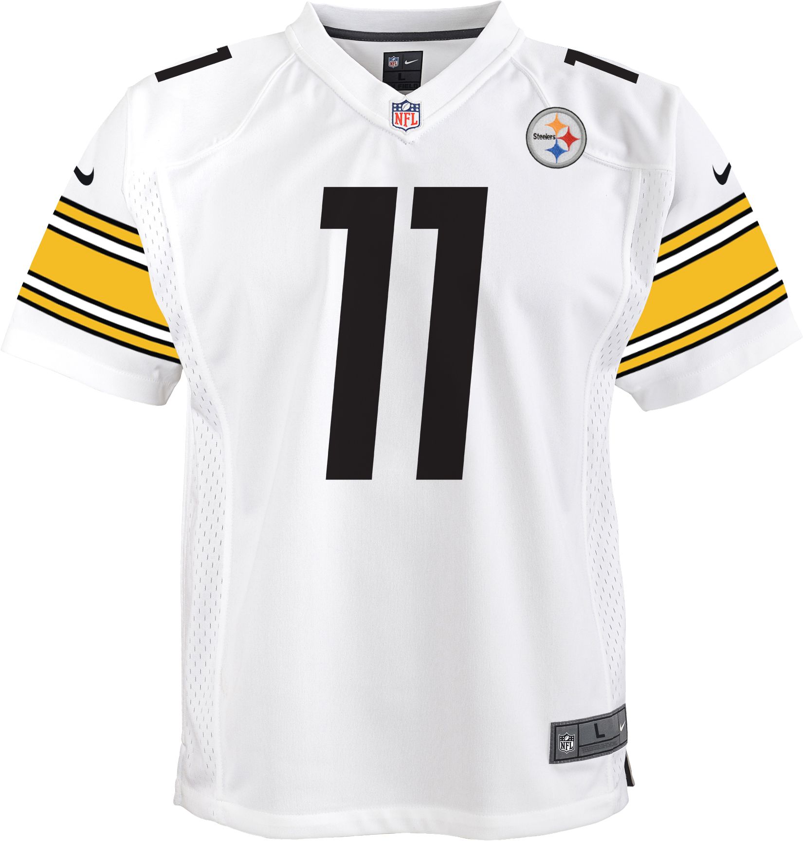 Nike Youth Pittsburgh Steelers Chase Claypool #11 White Game Jersey product image