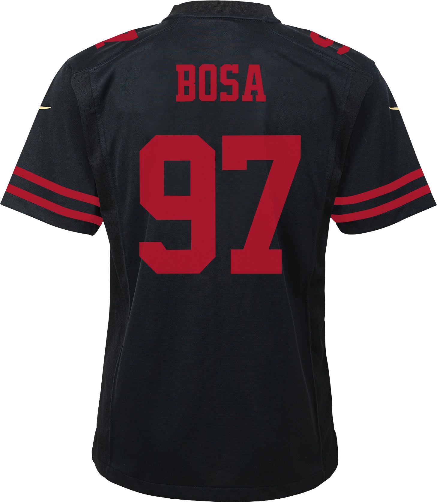 black 49ers bosa jersey
