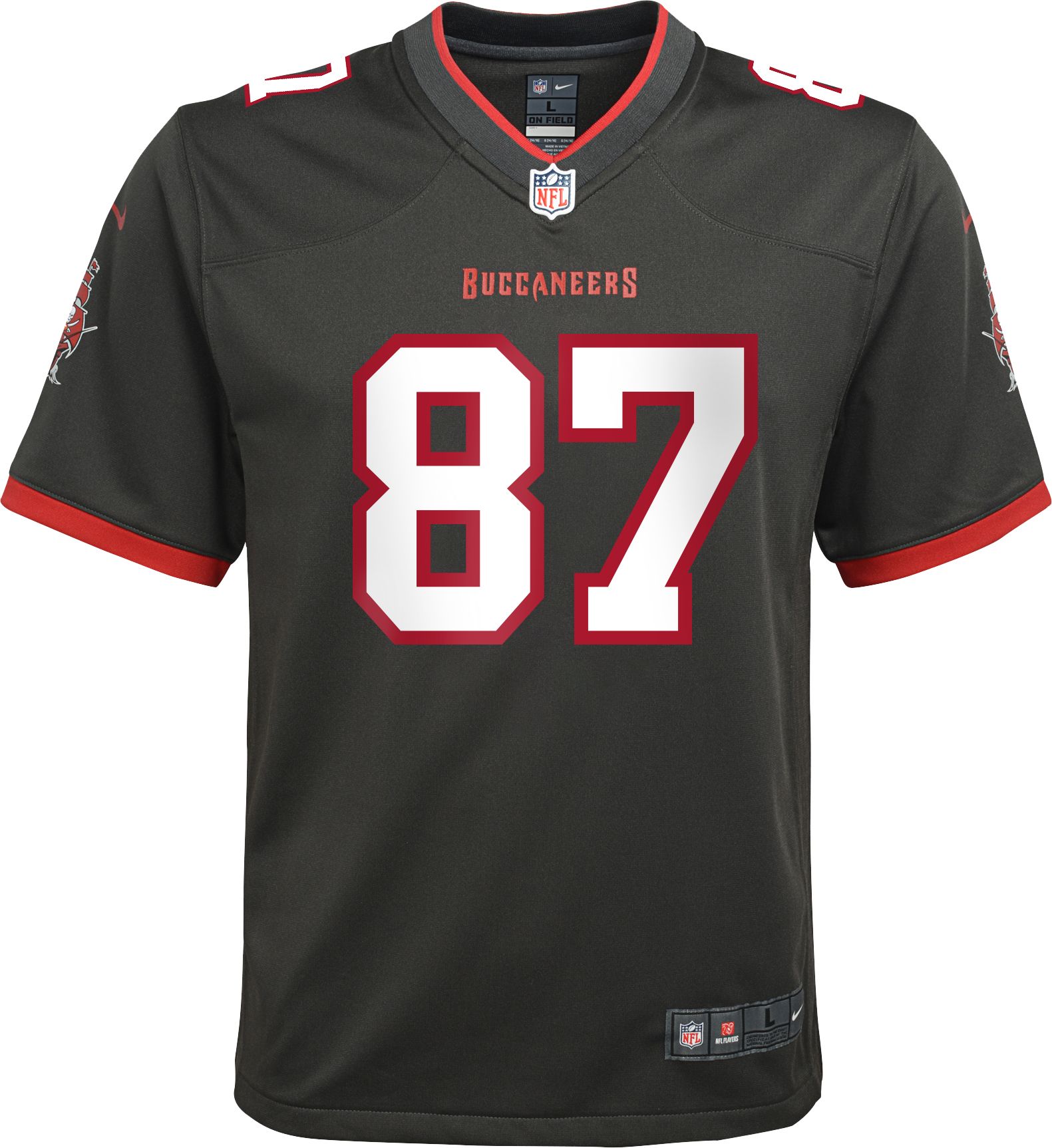 Nike Youth Tampa Bay Buccaneers Rob Gronkowski #87 Alternate Grey Game Jersey product image