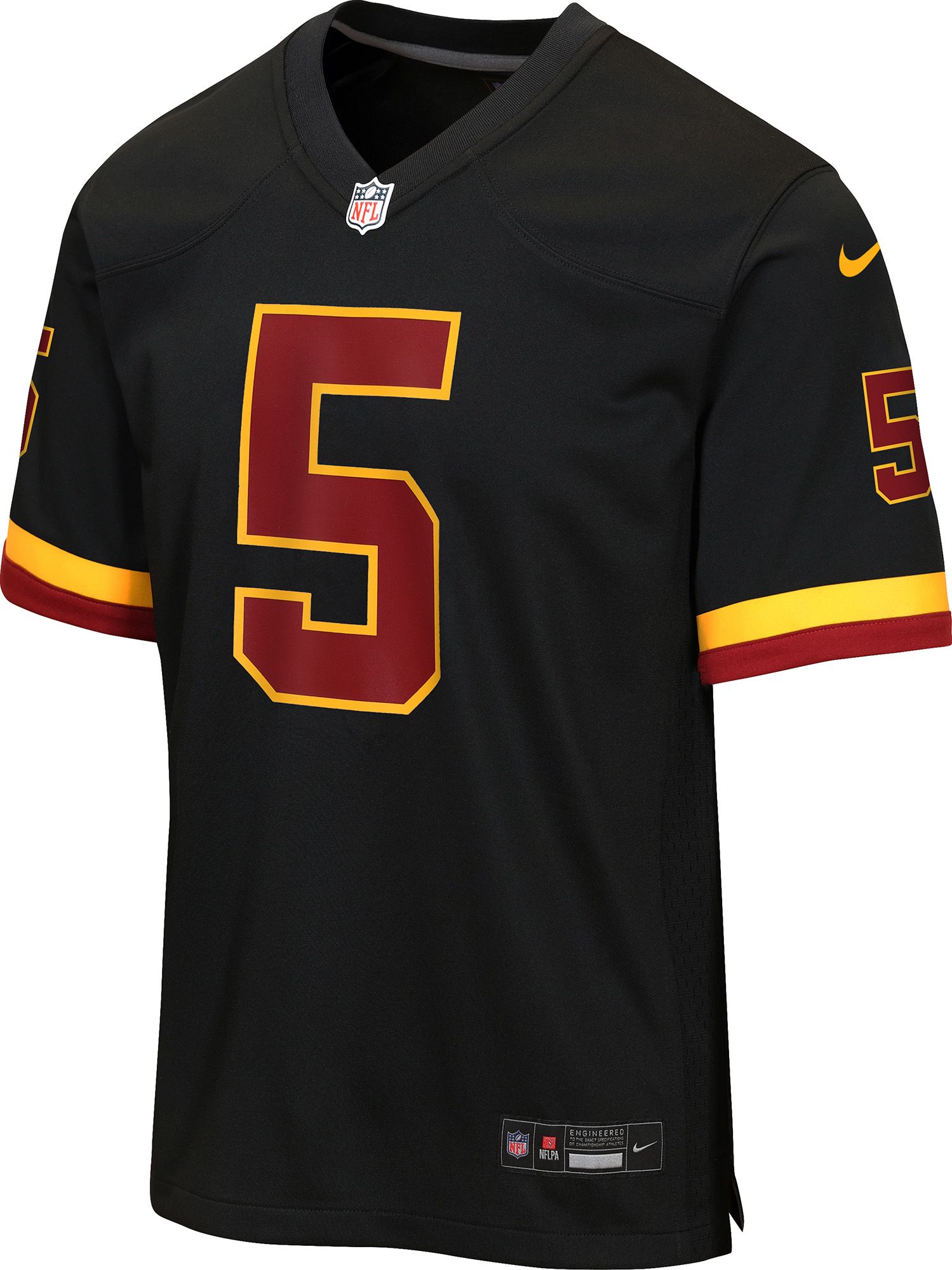 Nike Youth Washington Commanders Jayden Daniels #5 Black  Alternate Game Jersey product image