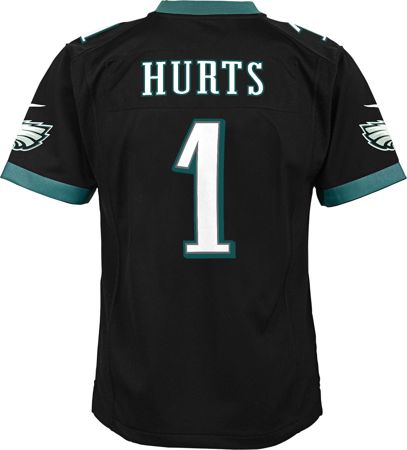 Nike Youth Philadelphia Eagles Jalen Hurts #1 Black Game Jersey product image