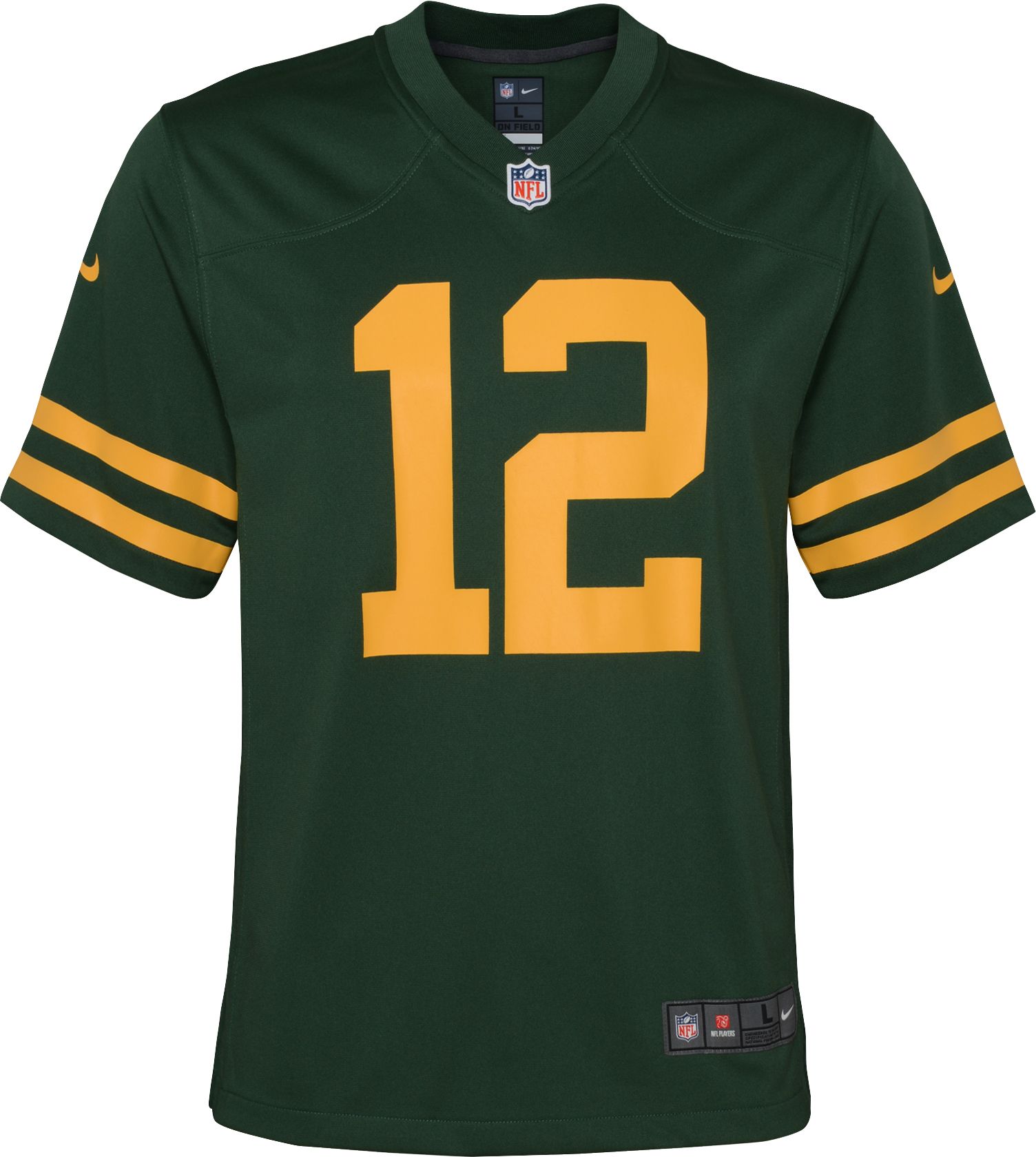 Nike Youth Green Bay Packers Aaron Rodgers #12 Alternate Game Green Jersey product image