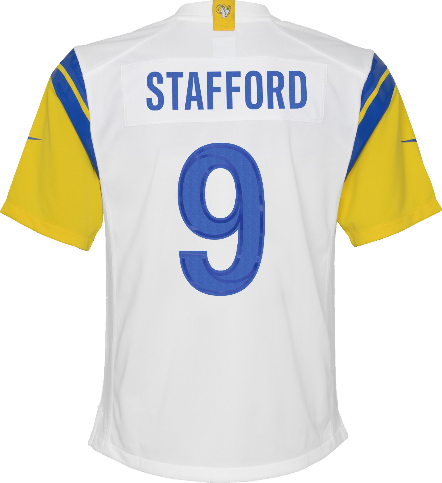 Rams No9 Matthew Stafford Anthracite Salute to Service Youth Stitched Limited Therma Long Sleeve Jersey