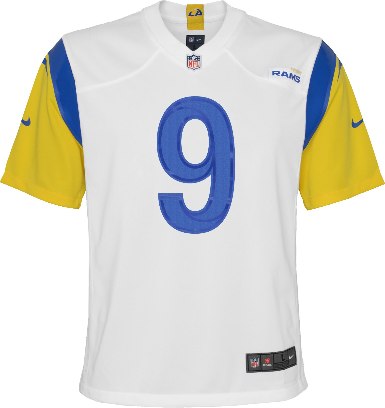 Nike Youth Los Angeles Rams Matthew Stafford #9 Alternate White Game Jersey product image
