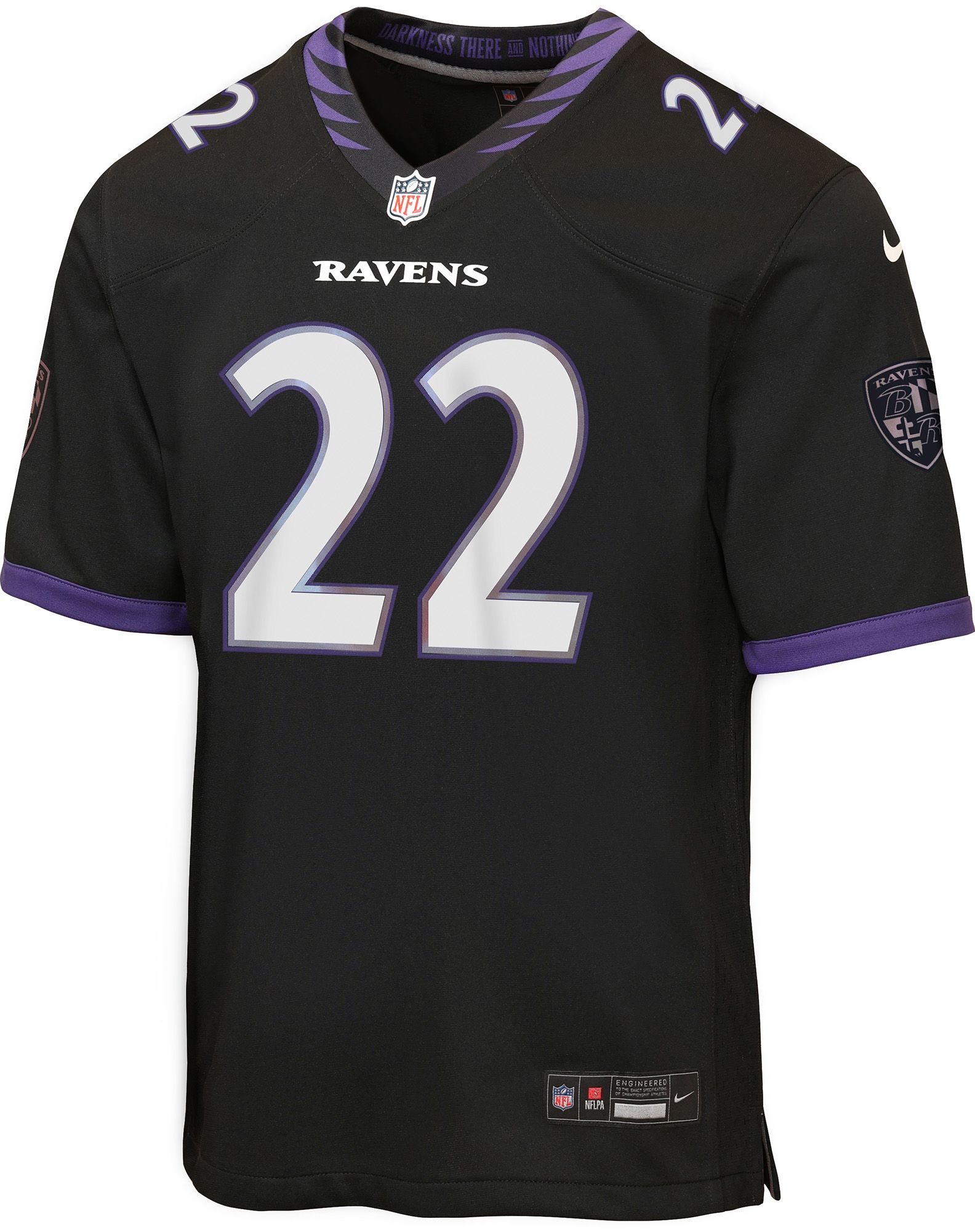 Nike Youth Baltimore Ravens Derrick Henry #22 Black Alternative Game Jersey product image