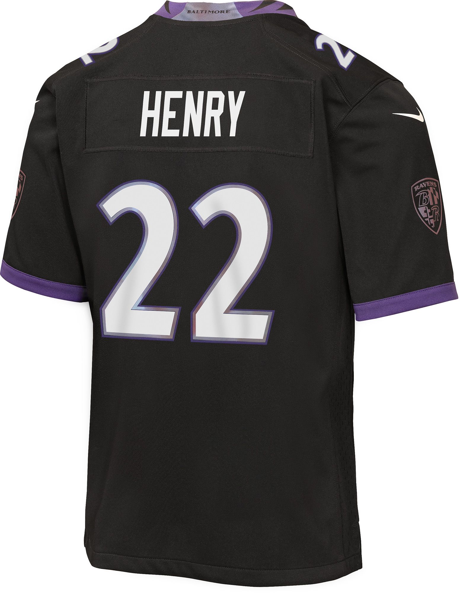 Nike Youth Baltimore Ravens Derrick Henry #22 Black Alternative Game Jersey product image