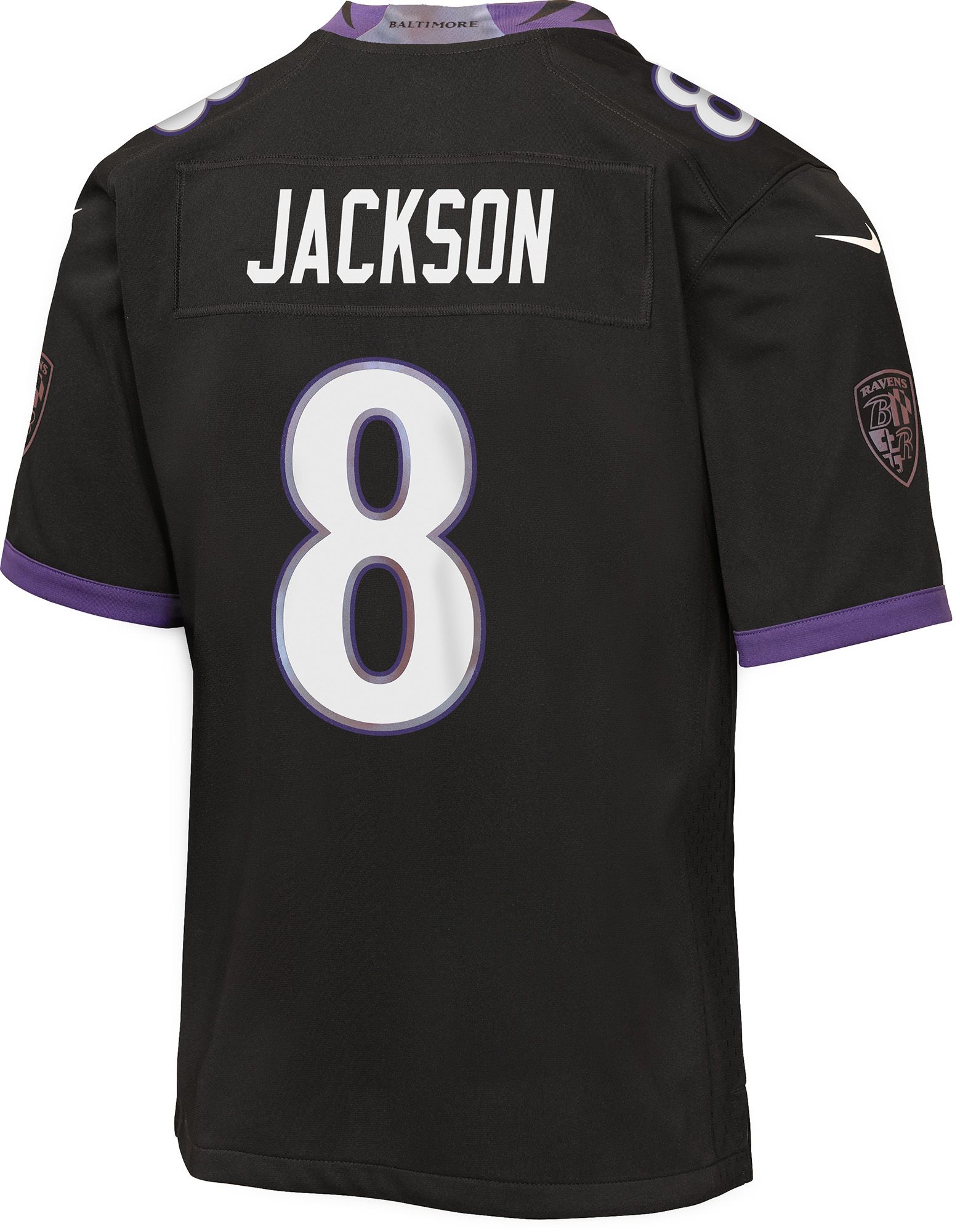 Nike Youth Baltimore Ravens Lamar Jackson #8 Black Alternate Game Jersey product image