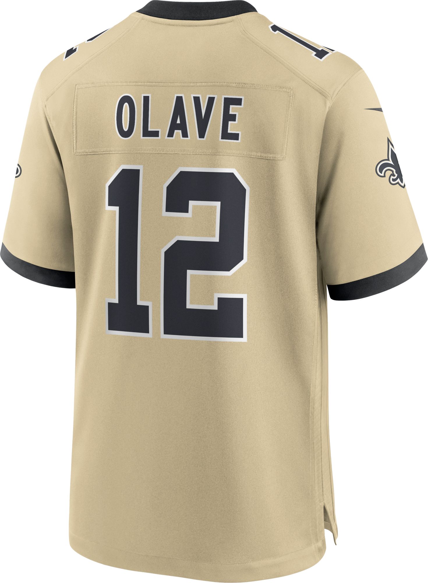 Nike Youth New Orleans Saints Chris Olave #12 Gold Game Alternate Jersey product image