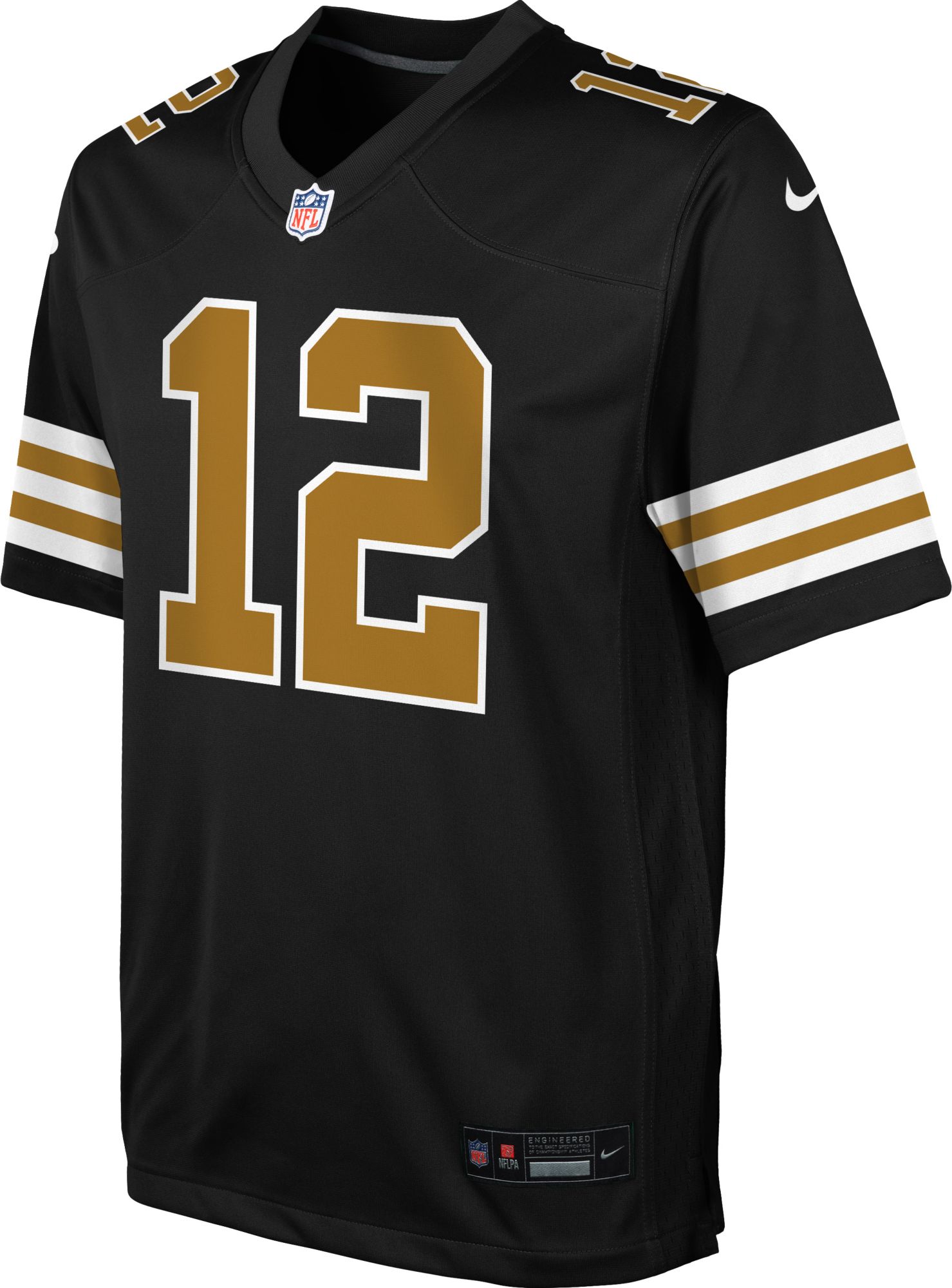 Nike Youth New Orleans Saints Chris Olave #12 Alternate Black Game Jersey product image