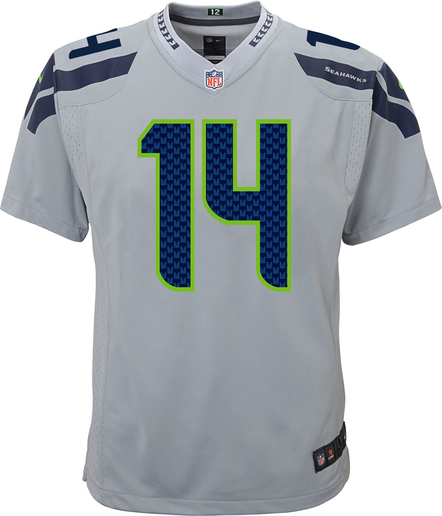 Nike Youth Seattle Seahawks DK Metcalf #14 Grey Alternate Game Jersey product image