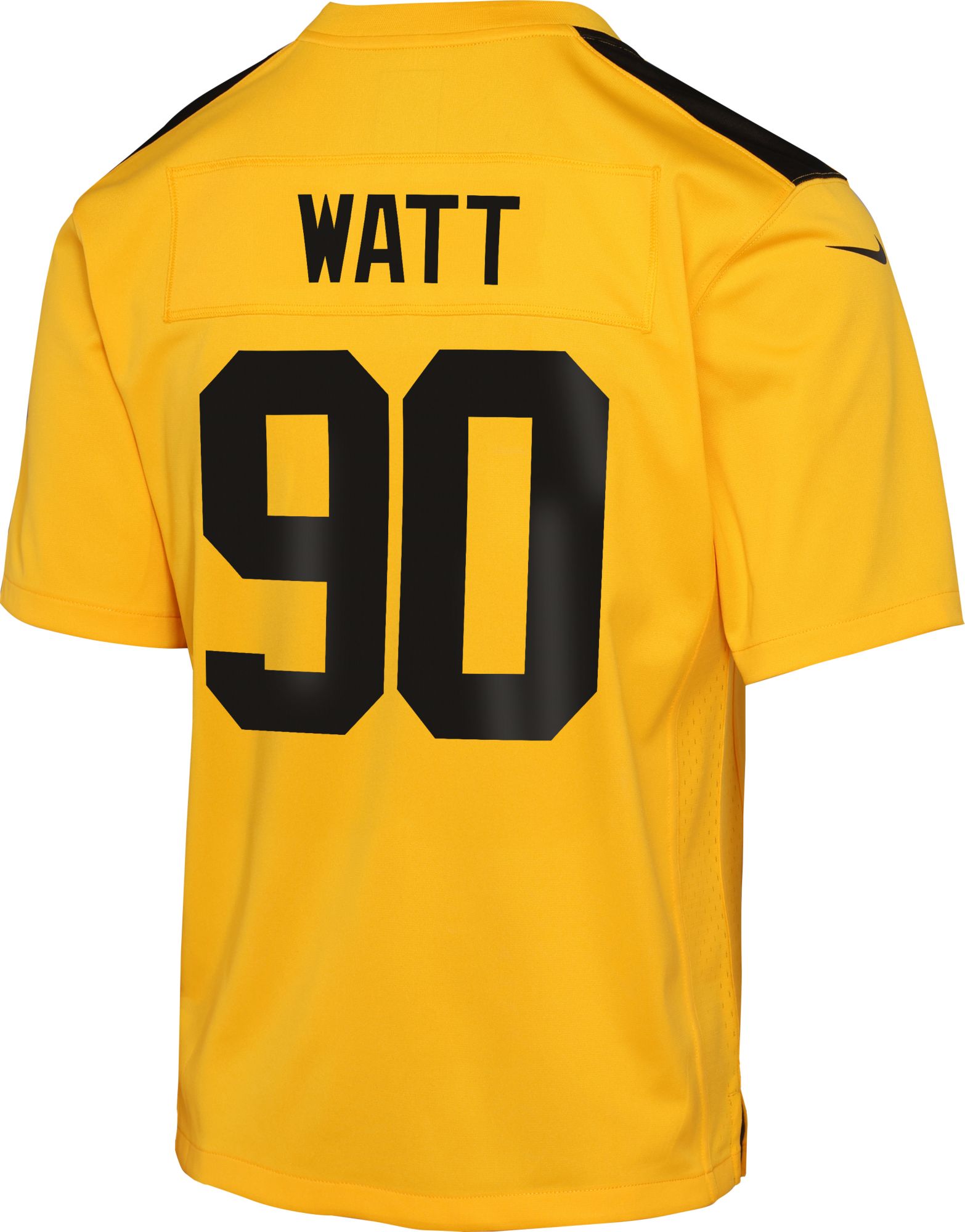 Nike Youth Pittsburgh Steelers T.J. Watt #90 Alternate 1933 Throwback Gold Game Jersey product image