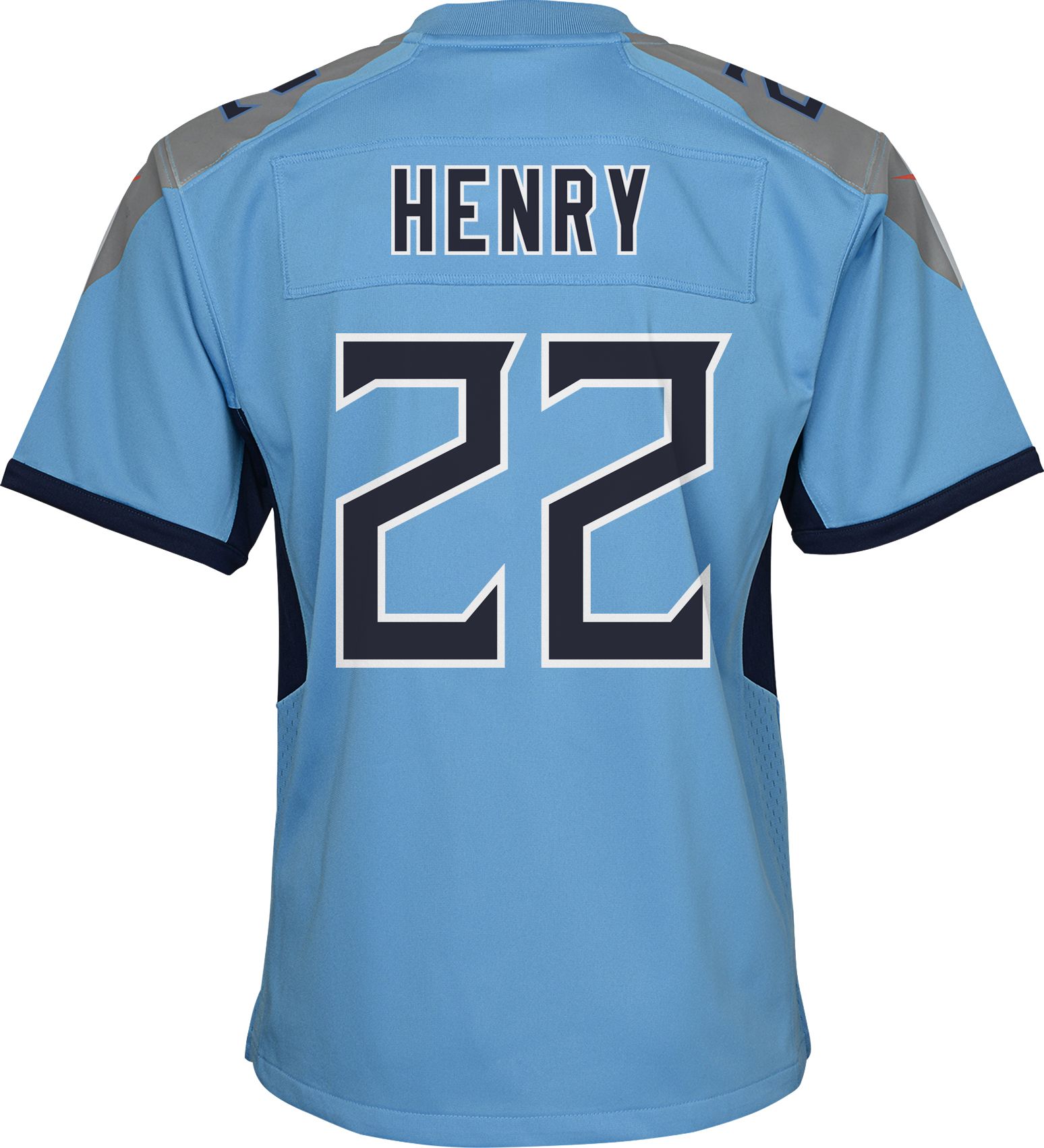 Nike Tennessee Titans No22 Derrick Henry Light Blue Women's Stitched NFL Limited Rush 100th Season Jersey