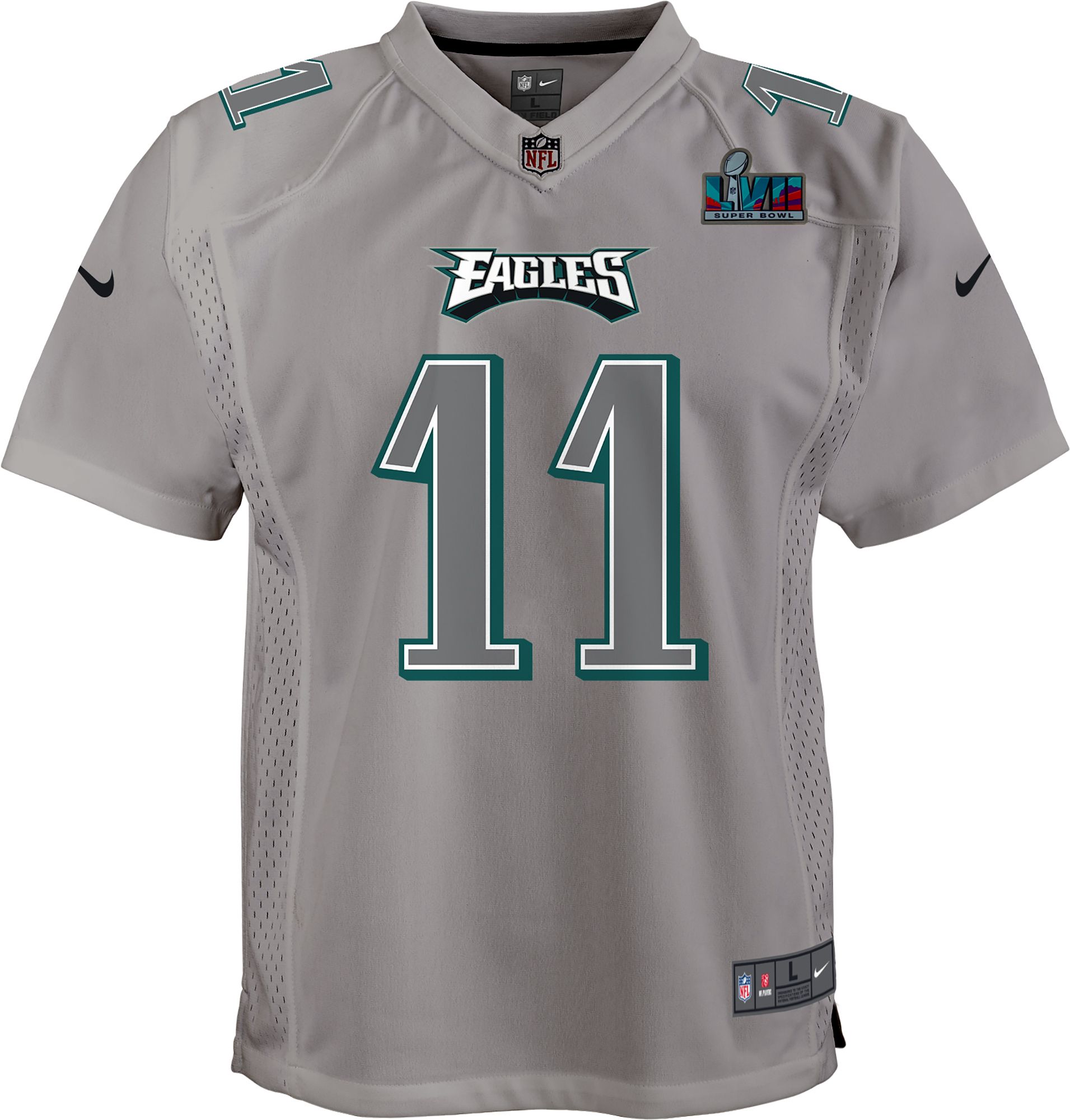 Nike Youth Super Bowl LVII Bound Philadelphia Eagles A.J. Brown #11 Atmosphere Game Jersey